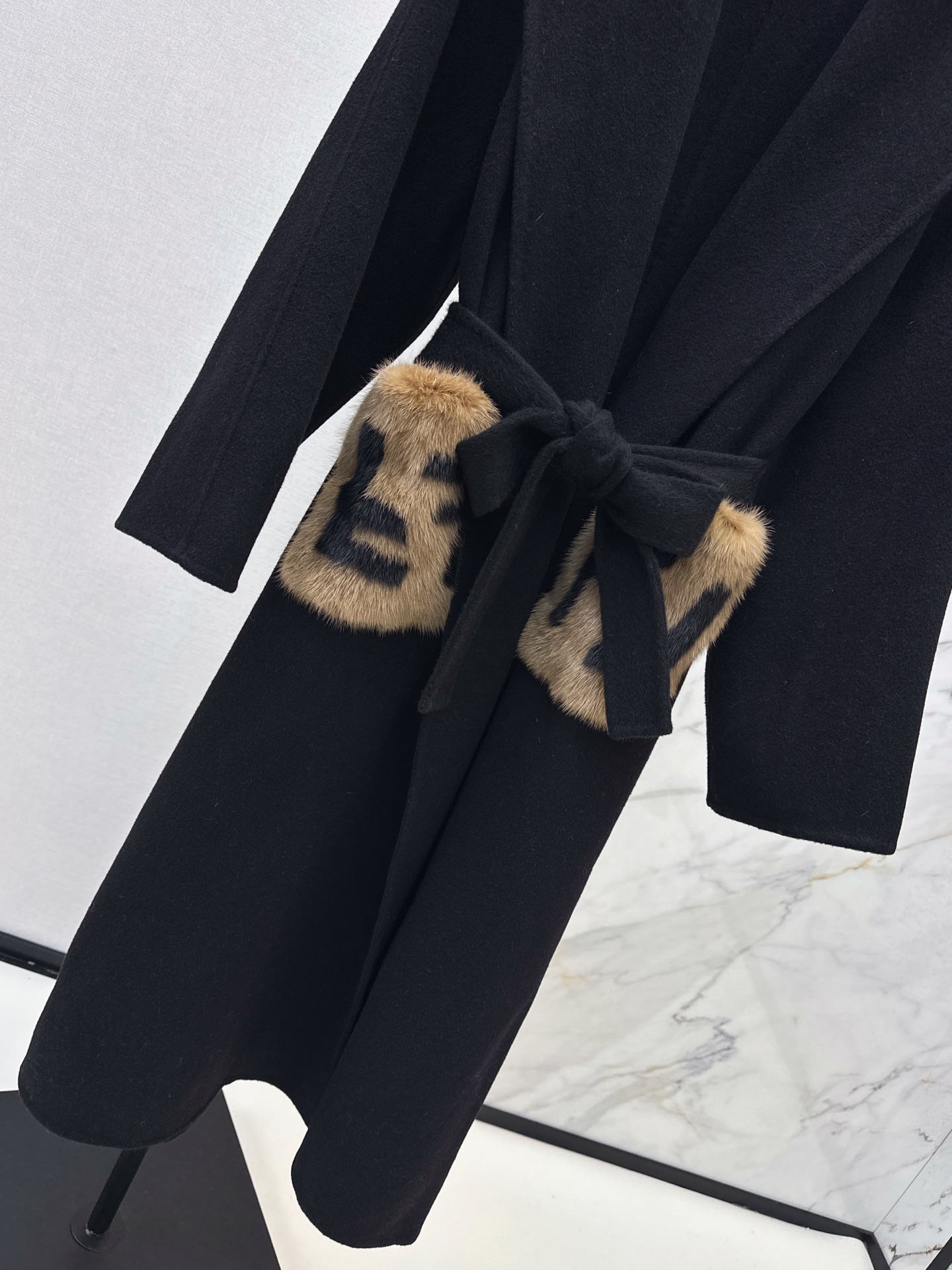 Fen 26fw woolen overcoats