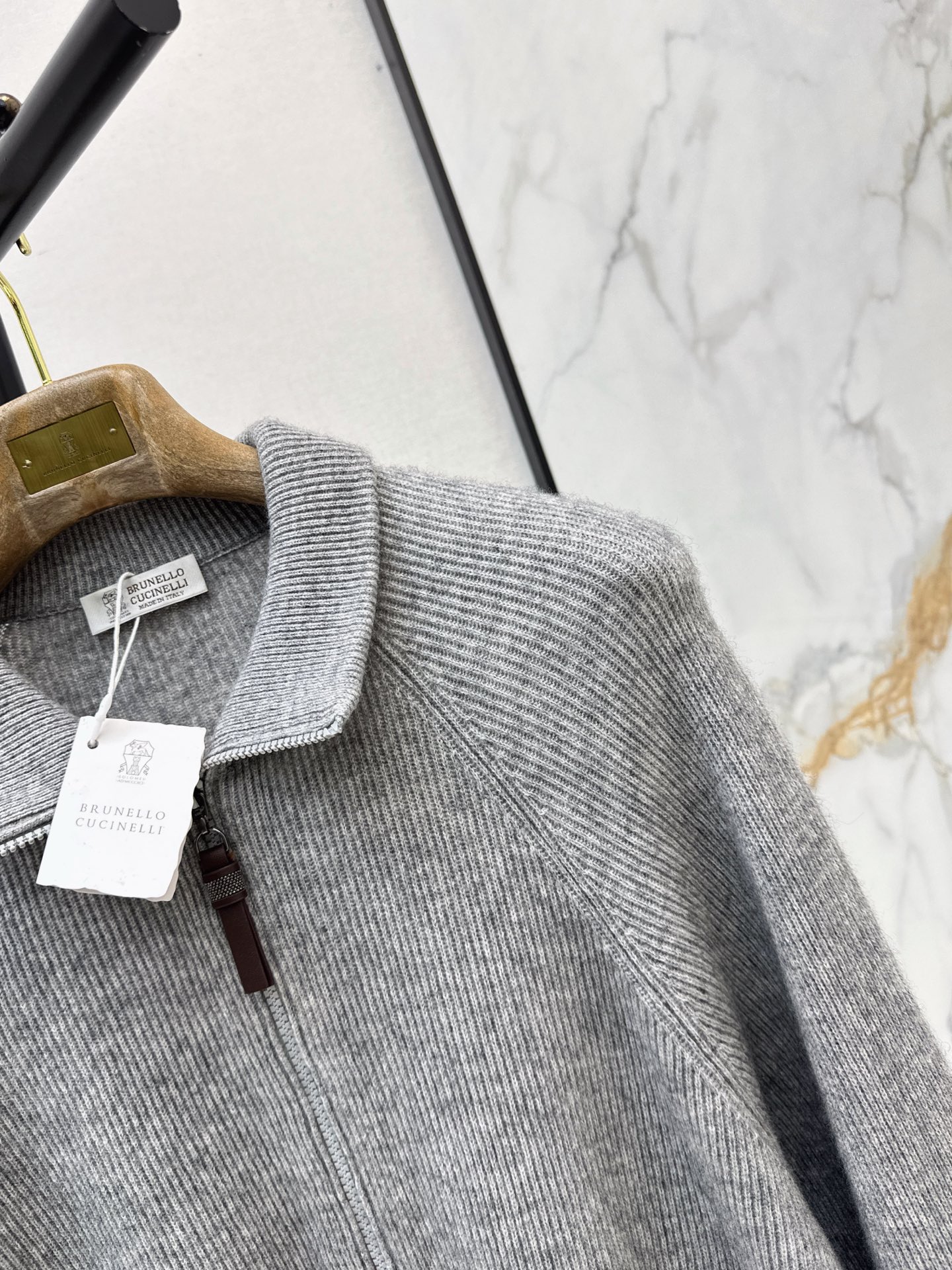 Brun 26fw cashmere knit jacket