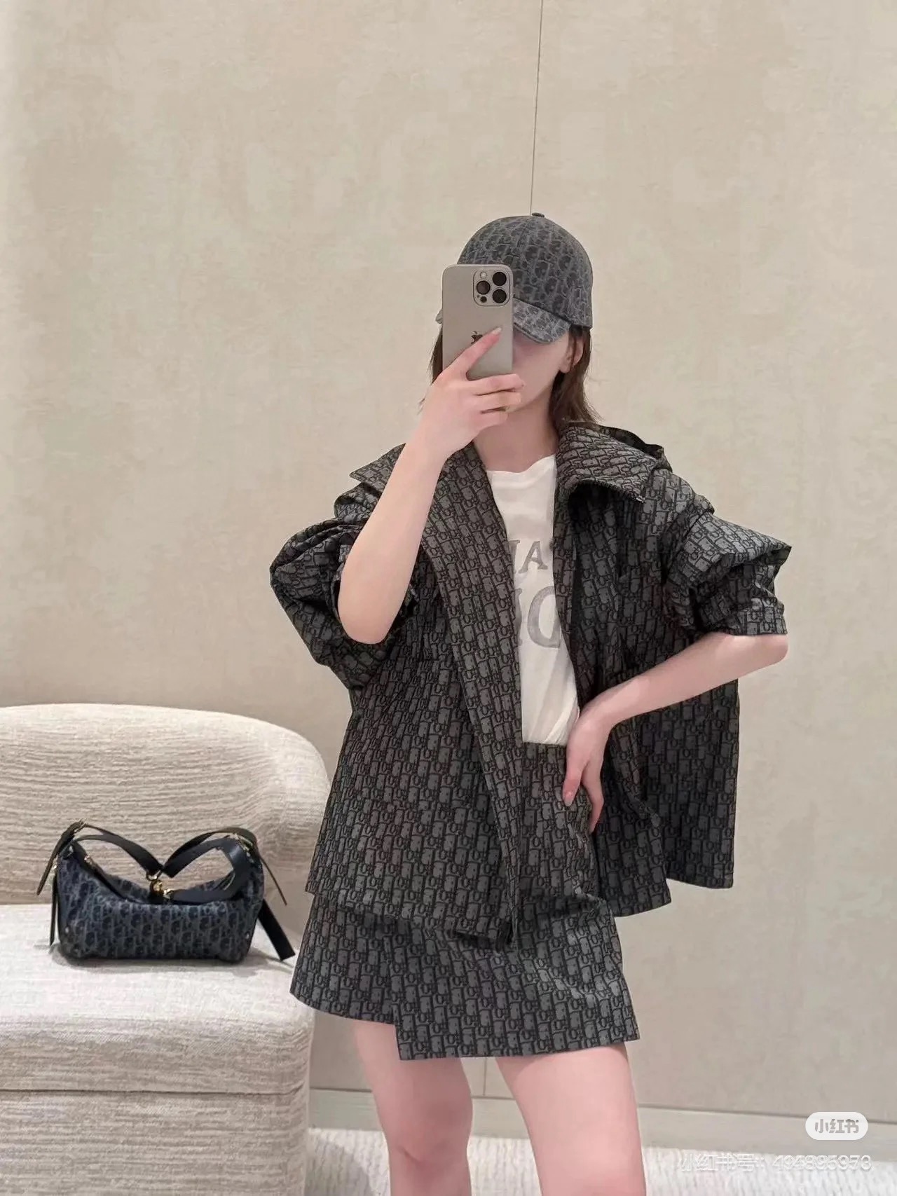 CD 26fw jacquard overzise jacket