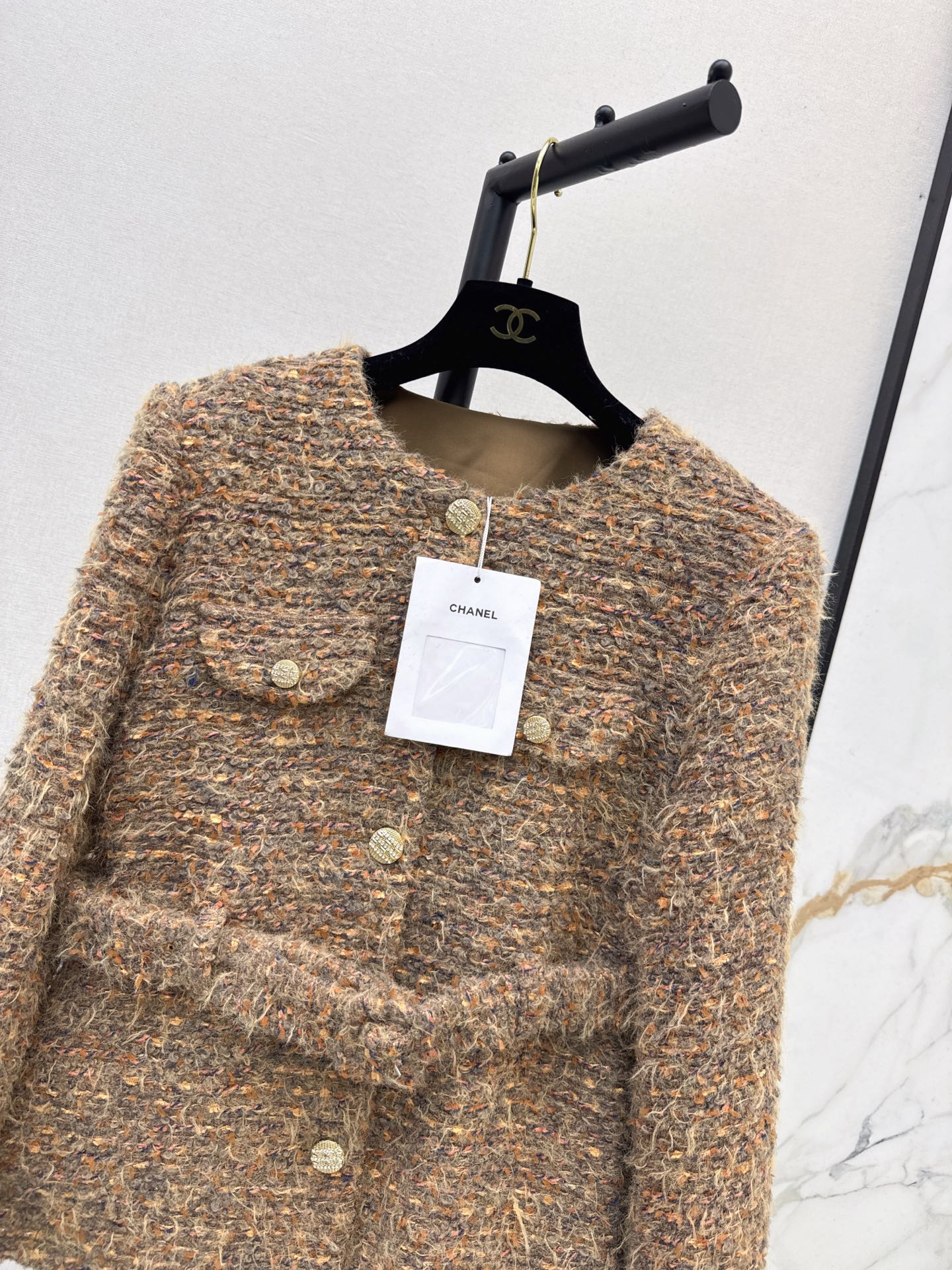 Chan 26fw belted woven jacket