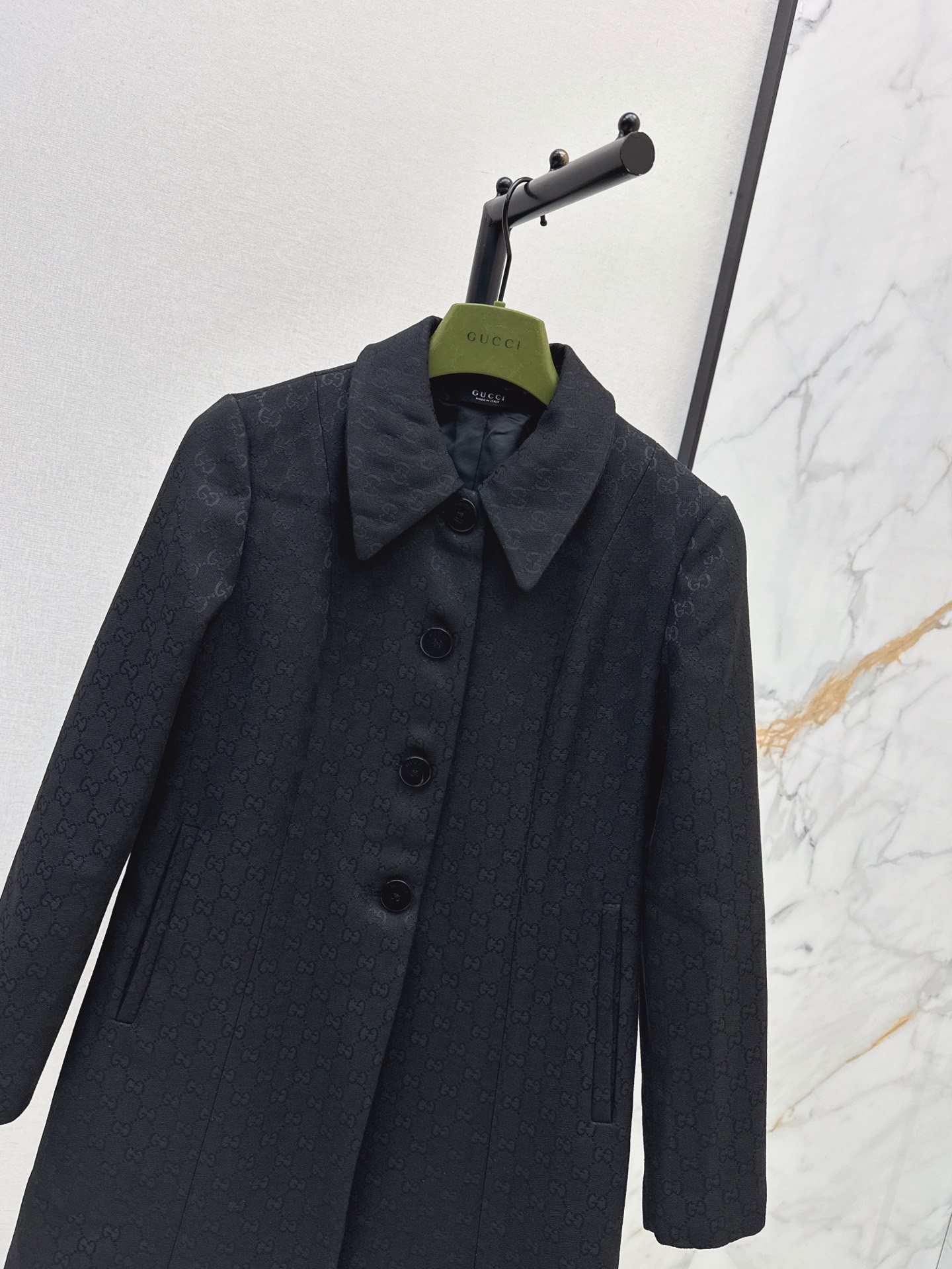 Guc 26fw long jacquard jacket