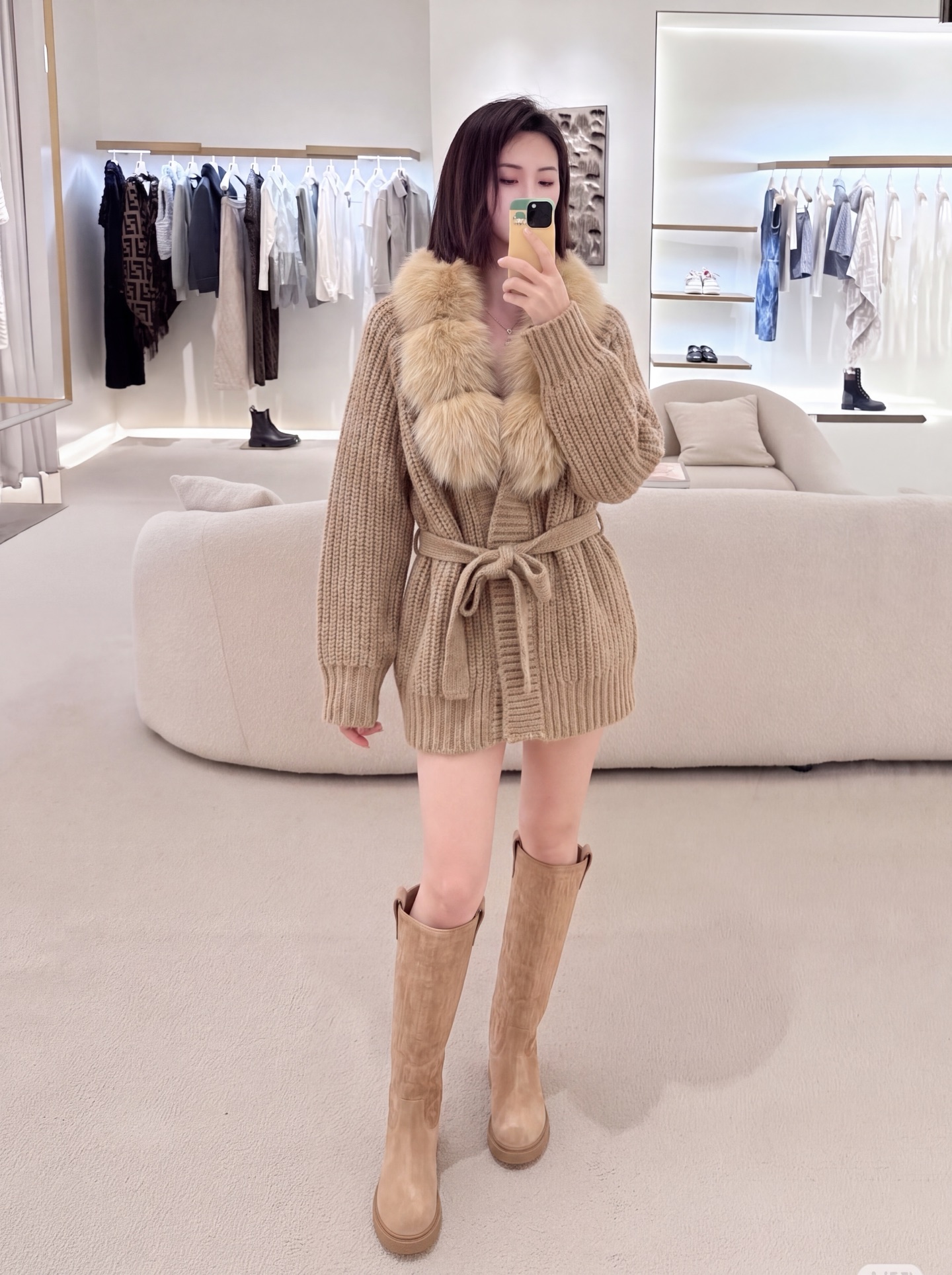Fen 26fw knit jacket