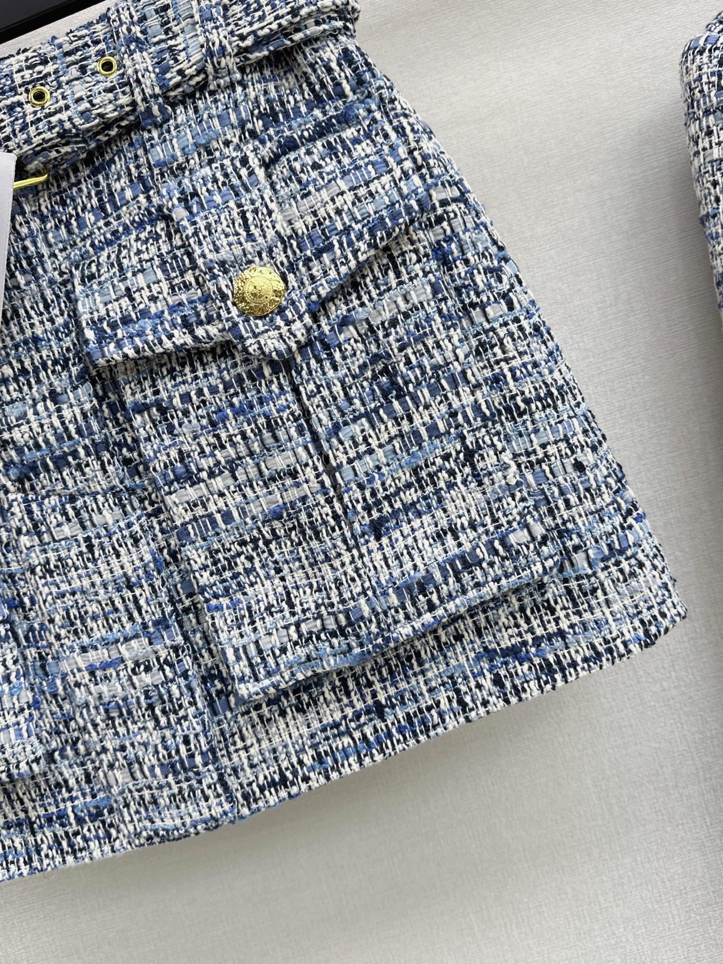 Bal 26fw woven skirt