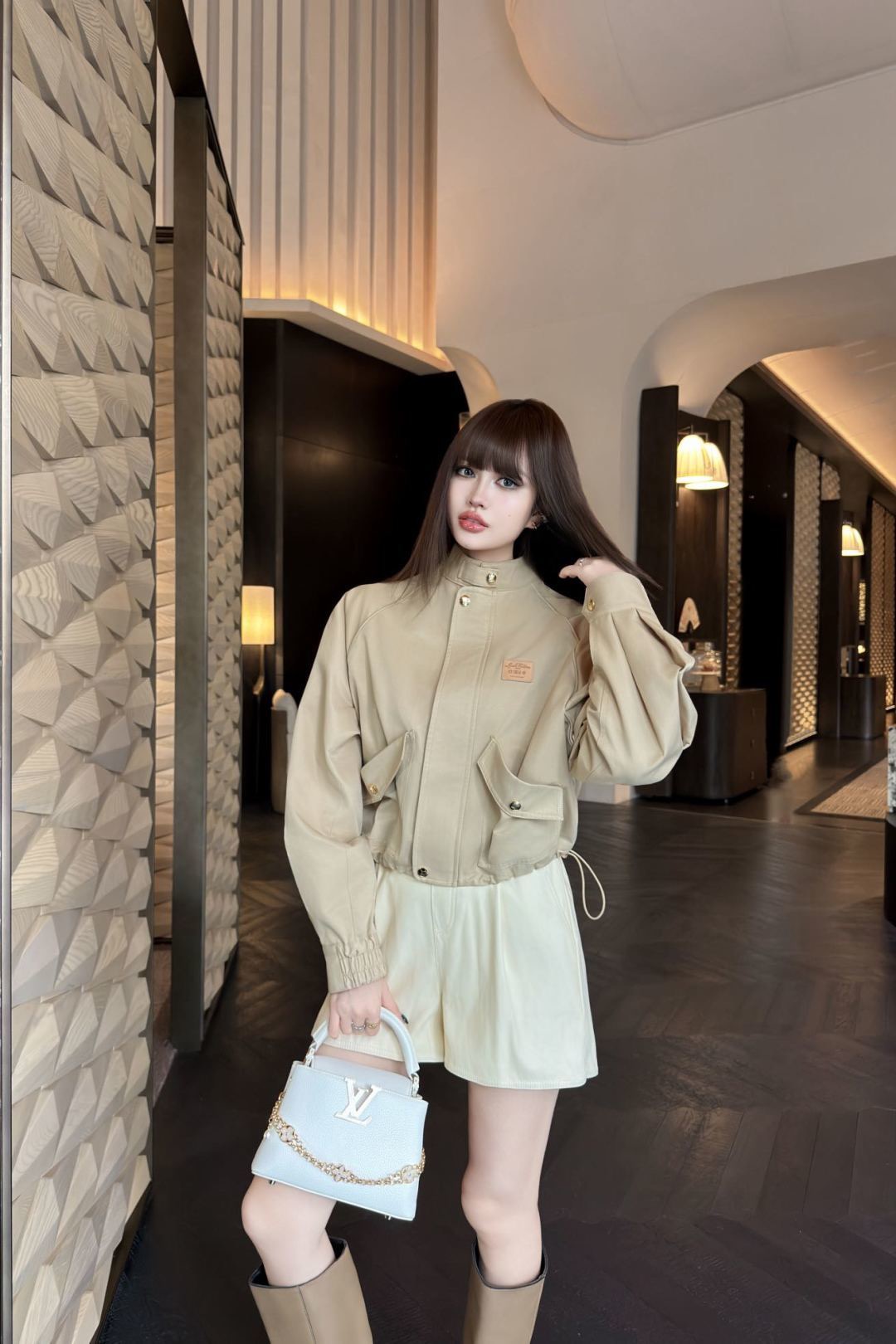 Loui 26fw stand collar jacket