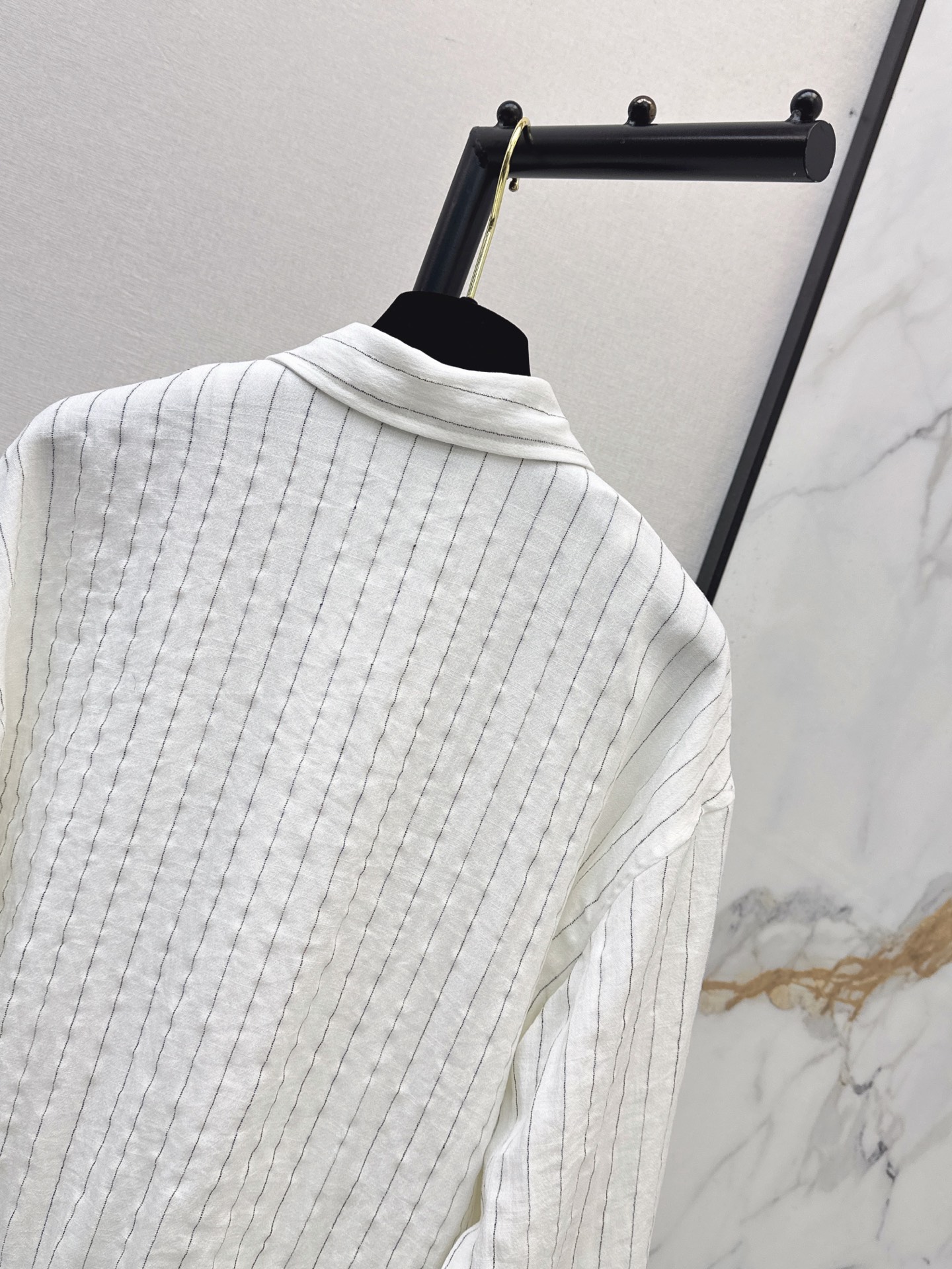 Chan 26fw stripe shirt jacket