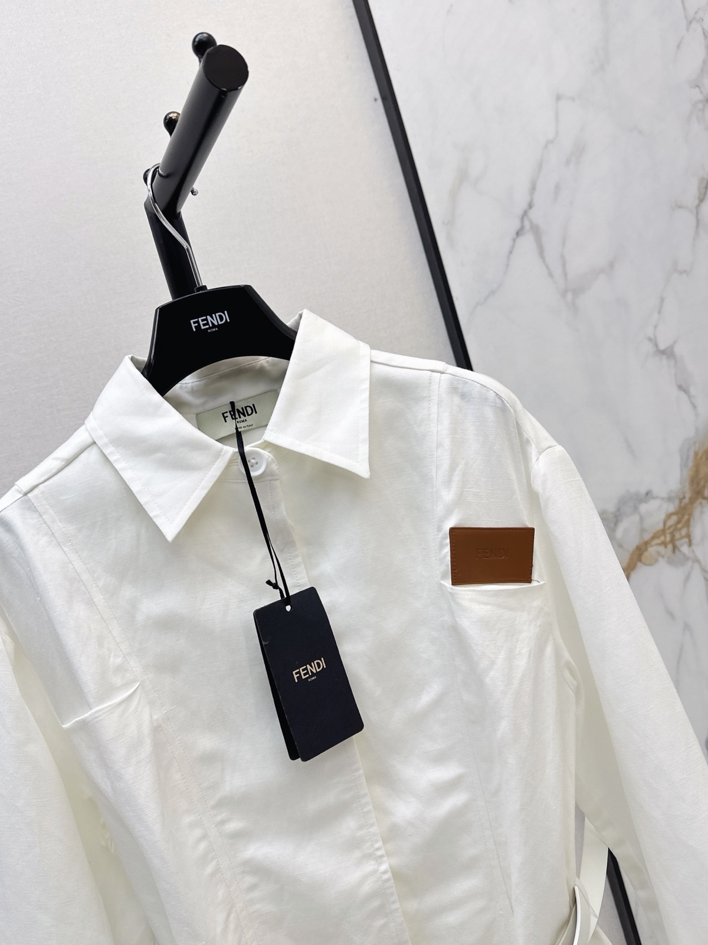 Fend 26fw belted shirt