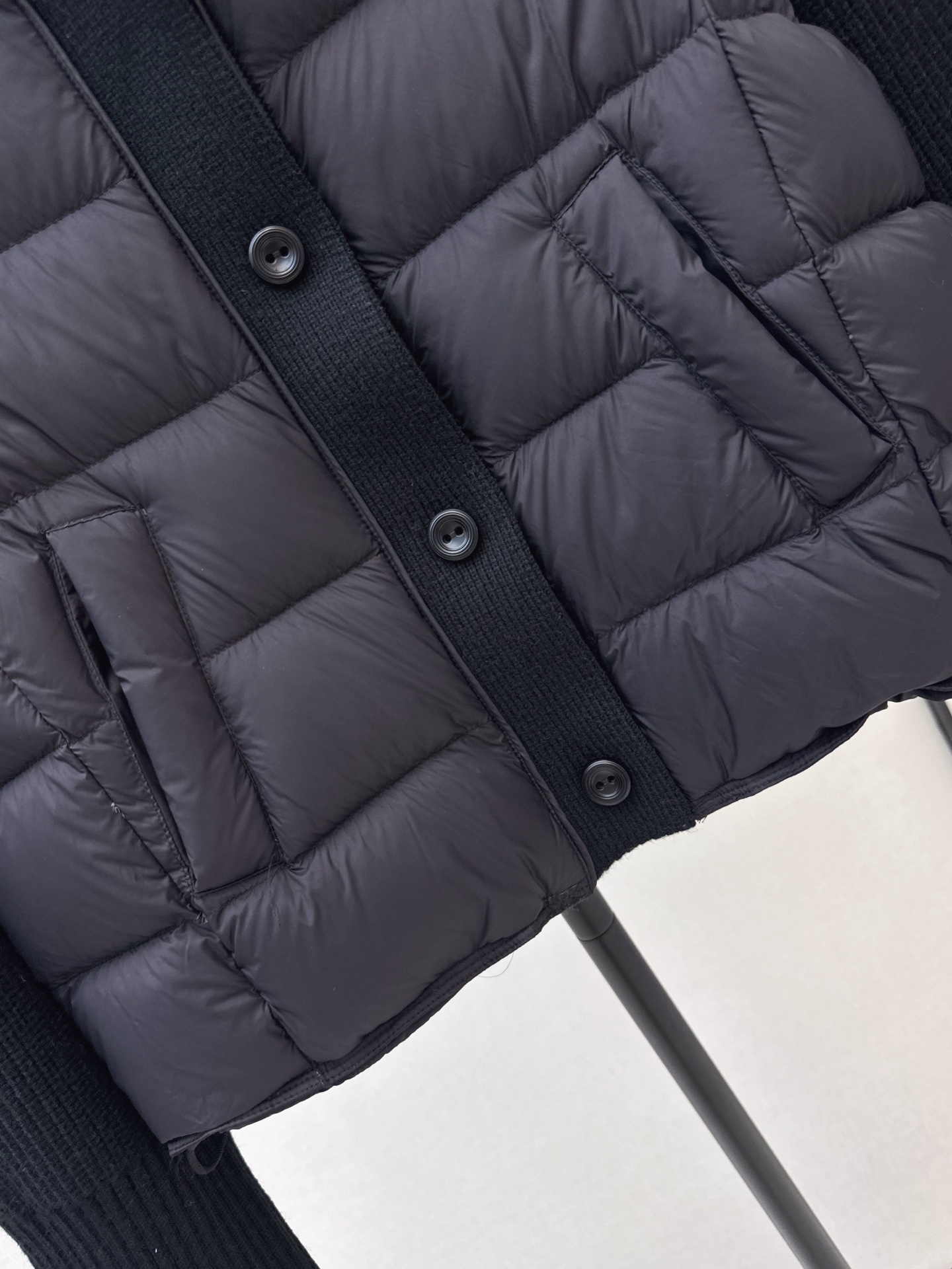 Brun 26fw wool contract down jacket