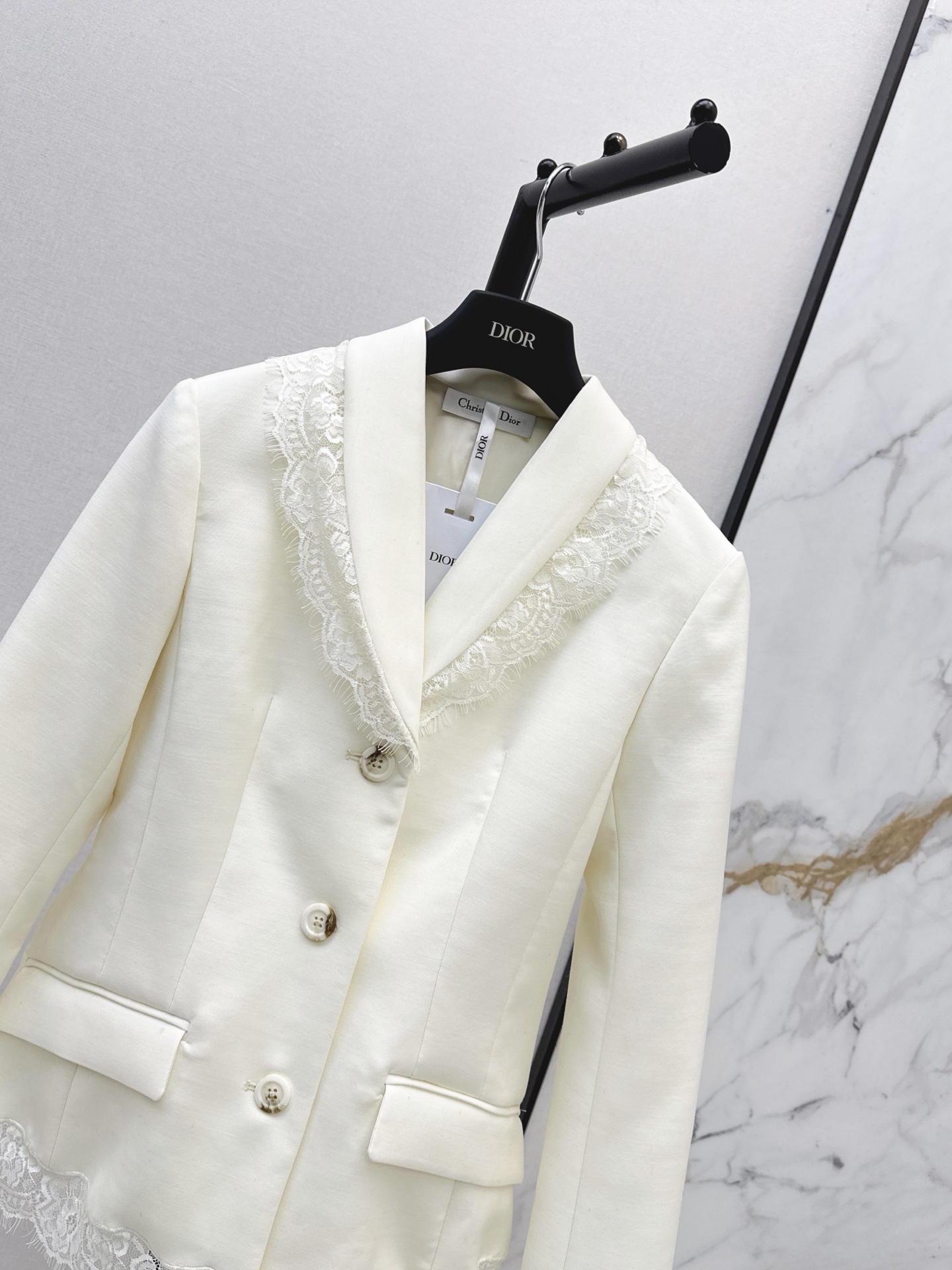 CD 26fw contract lace blazer