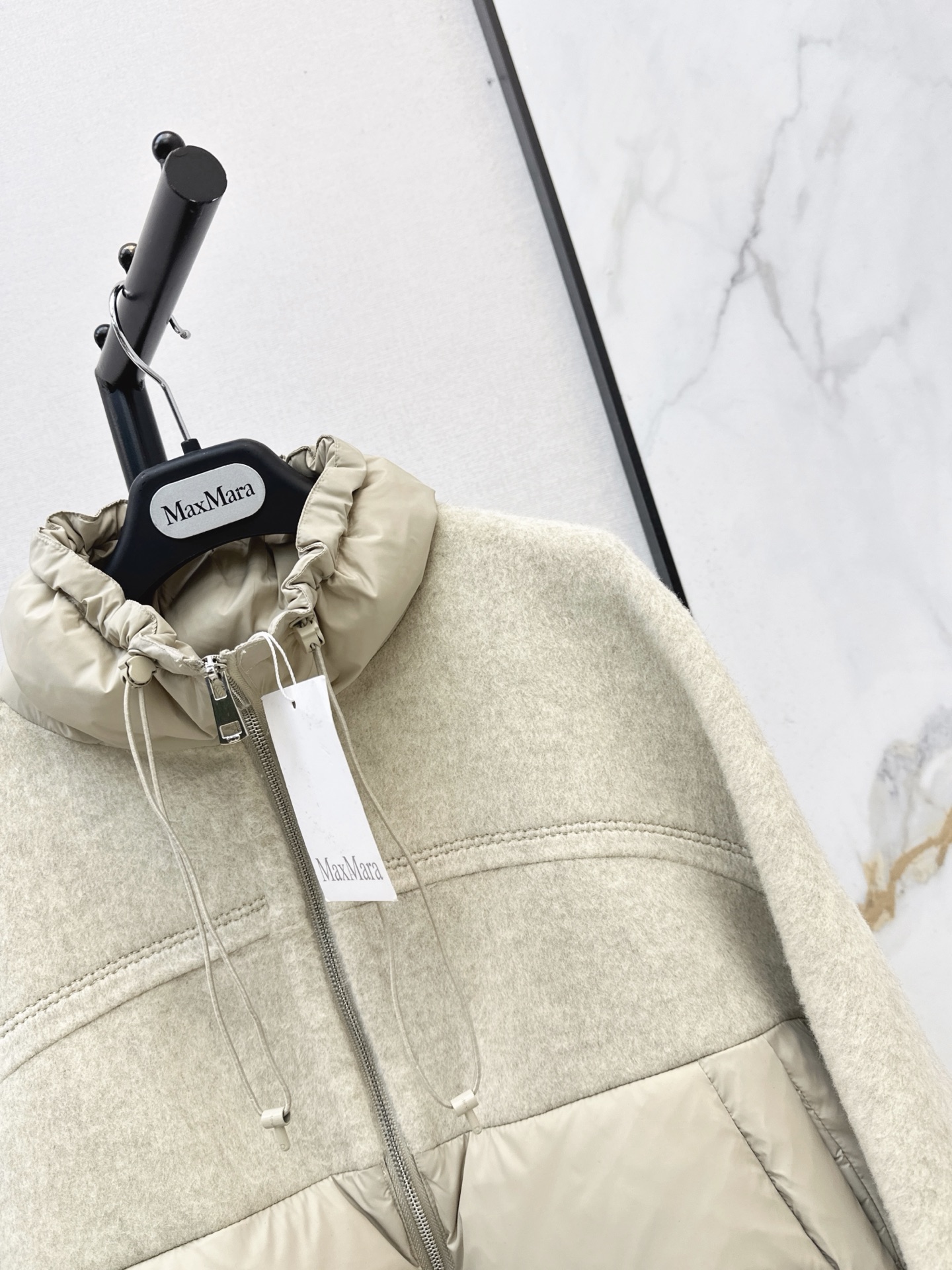 Max 26fw wool contract down jacket