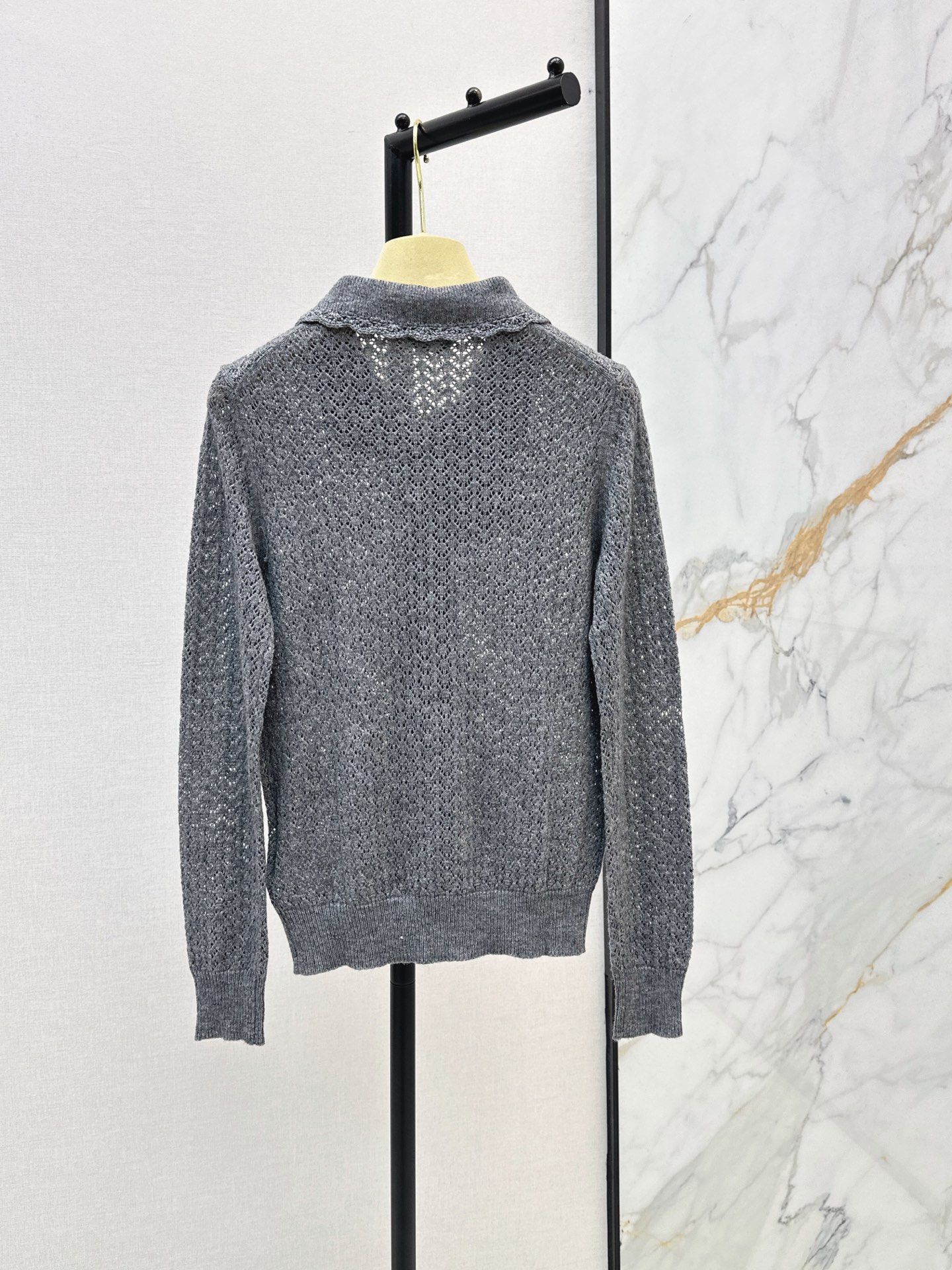 Miu 26fw knit zipper sweater