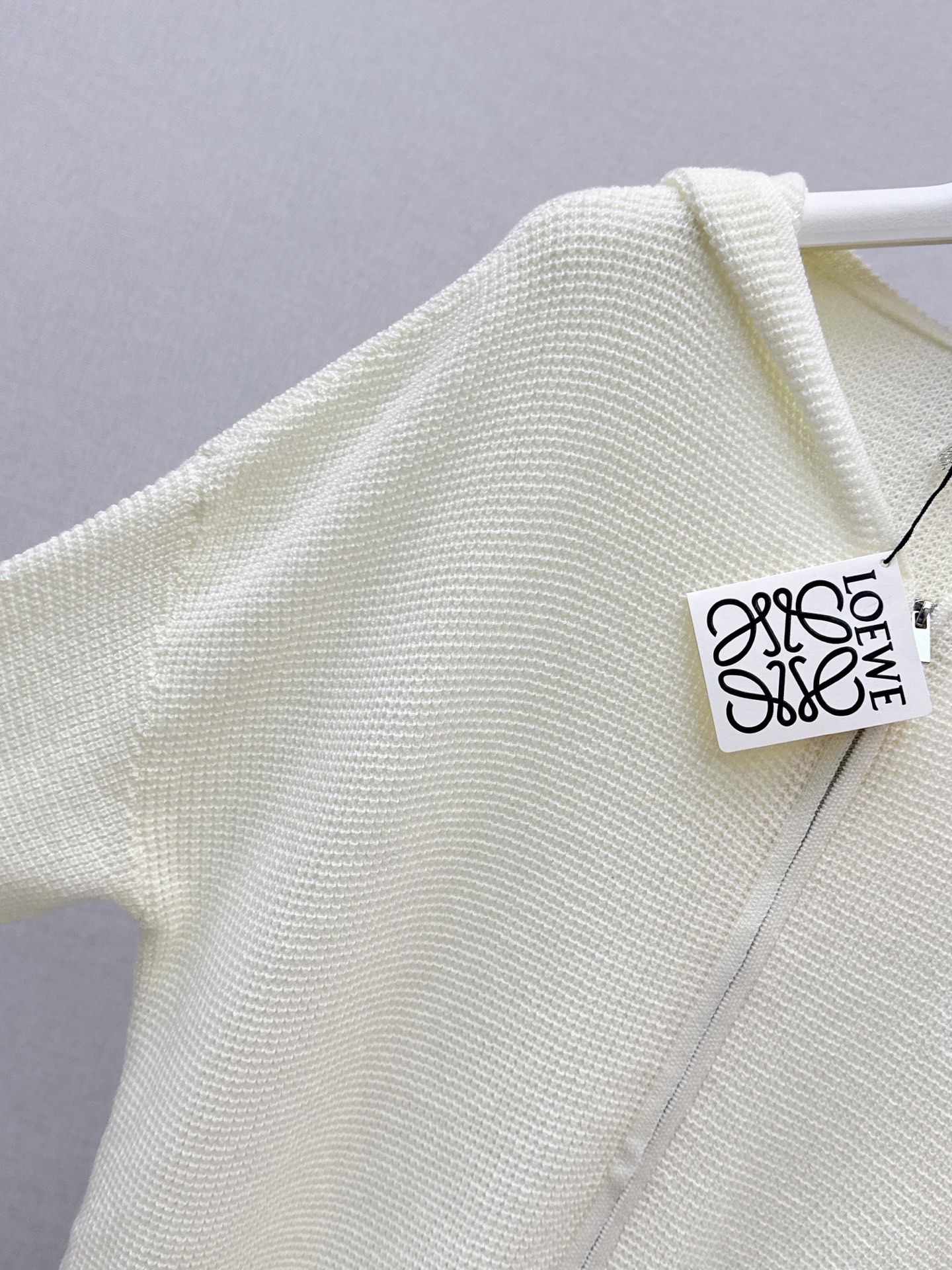 Loe 26fw hooded knit jacket