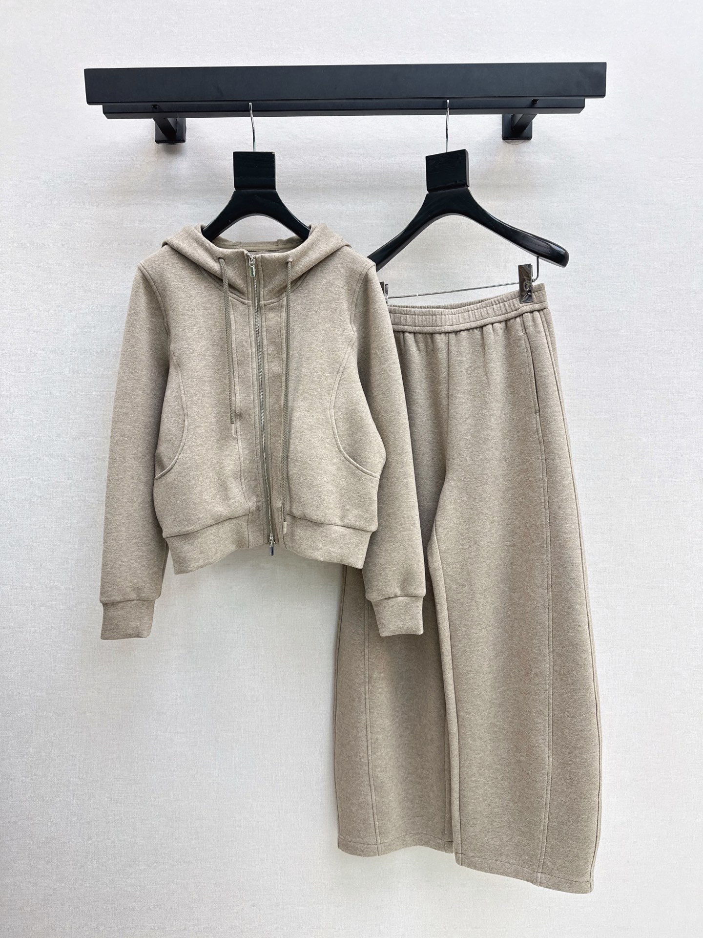 Brun 26fw hooded zipper jacket pants sets