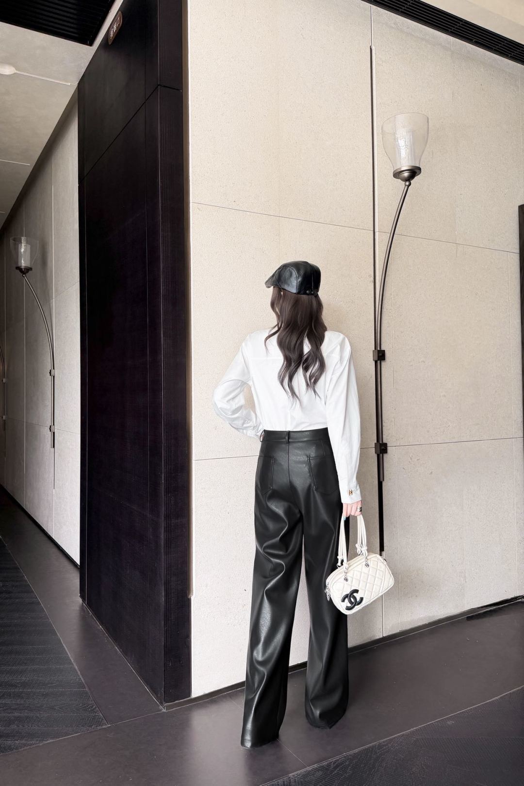 Chan 26fw pu pants
