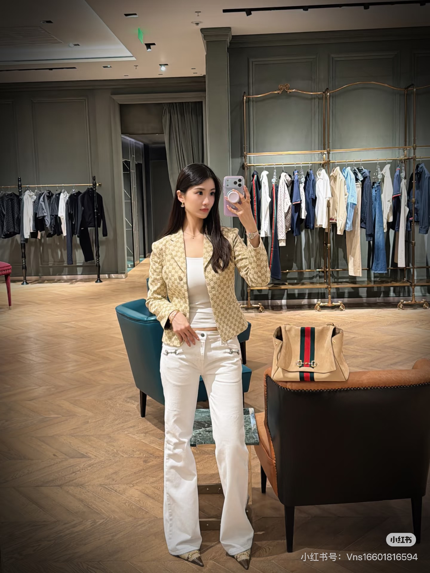 Guc 26fw jacquard blazer