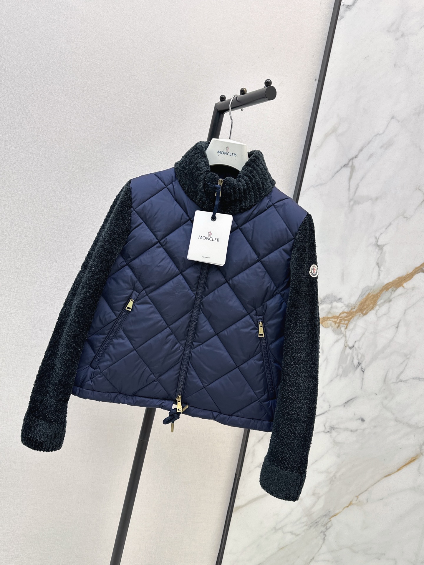 Monc 26fw knit contract down jacket