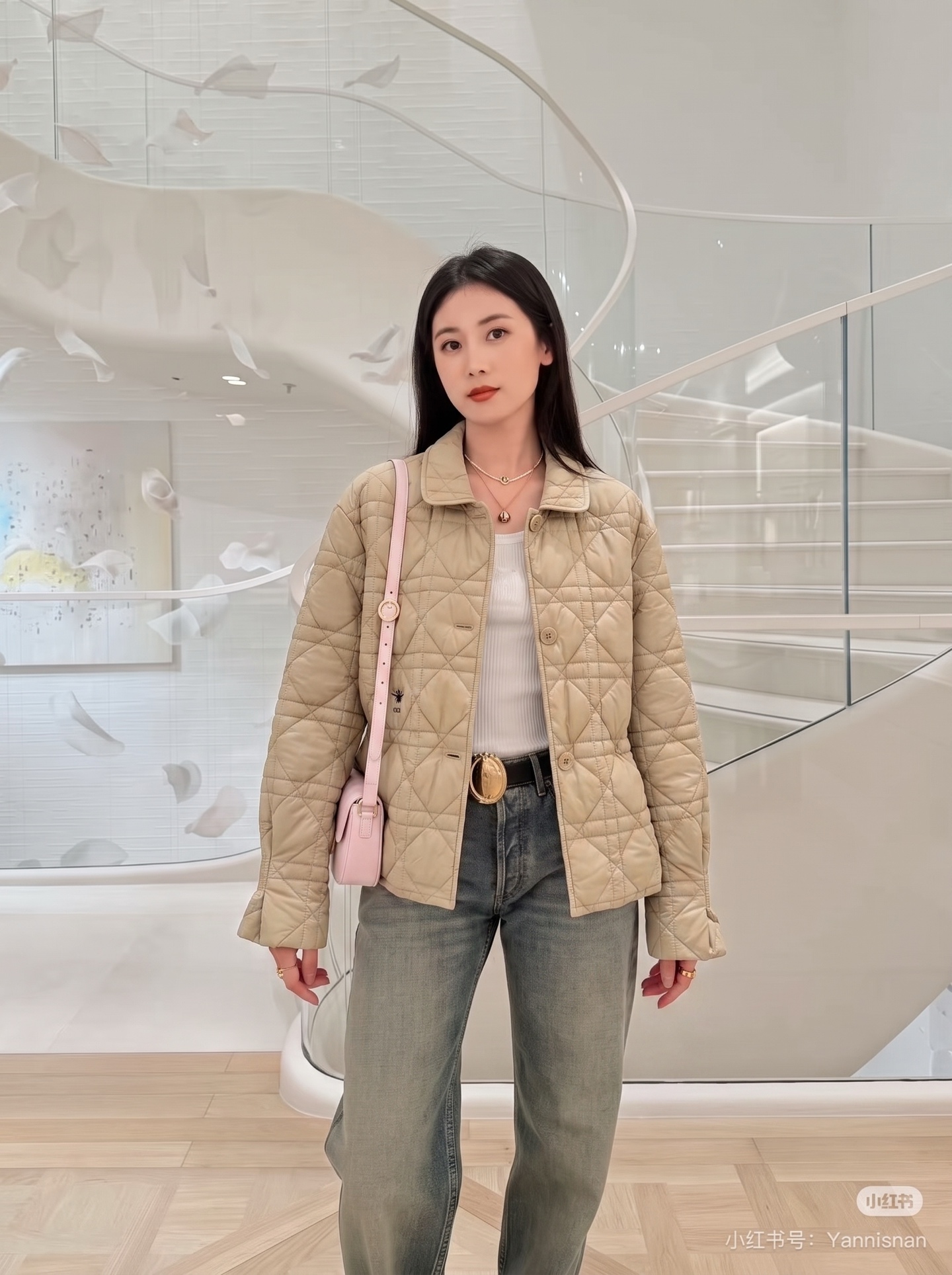 CD 26fw drawstring padded jacket
