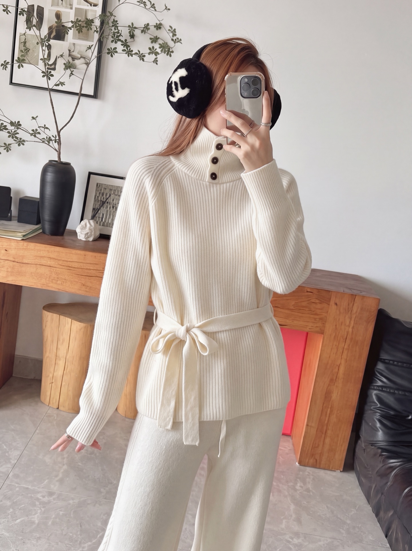 Her 26fw wool sweater pants sets