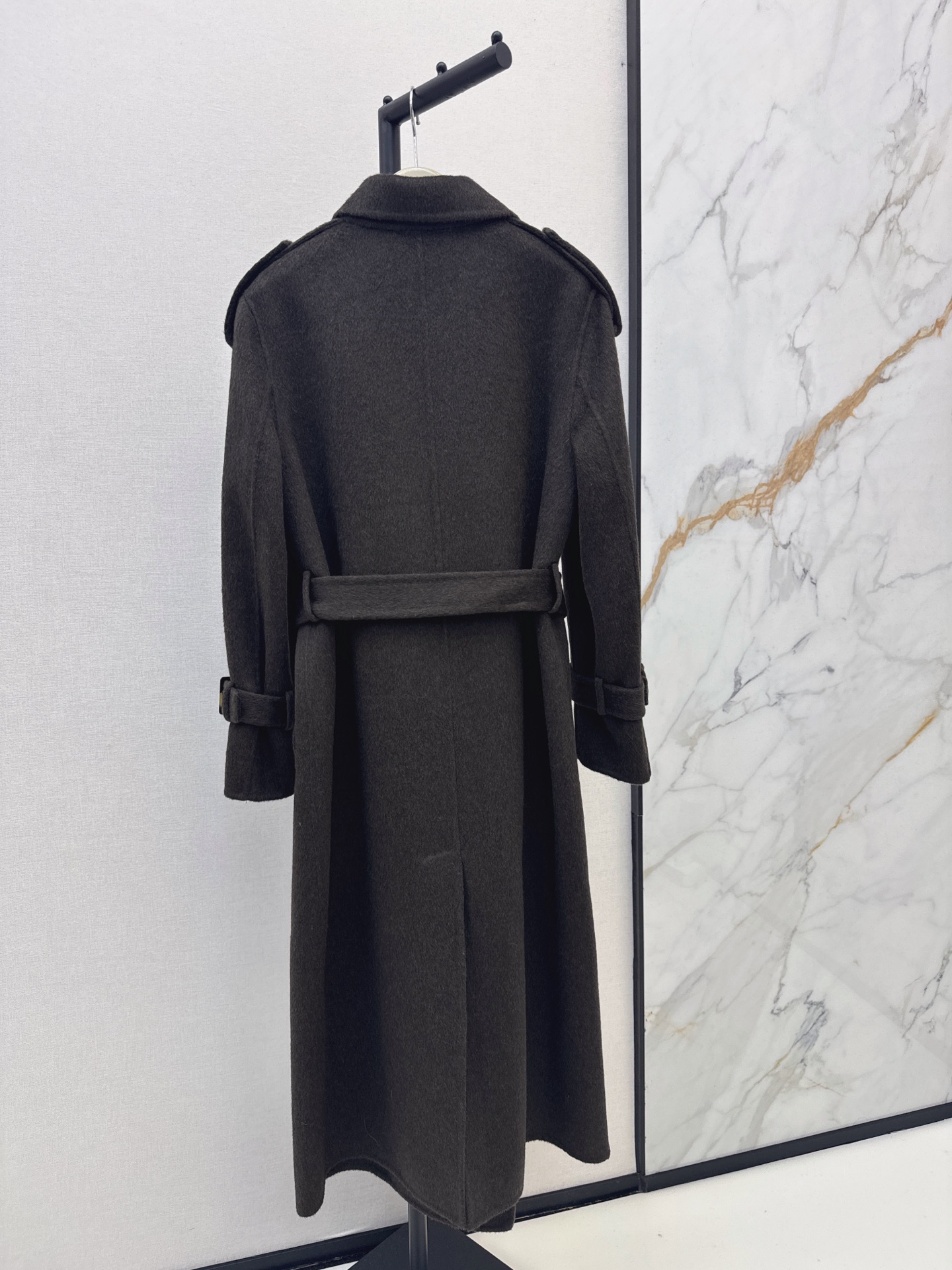 Brun 26fw woolen belted overcoats