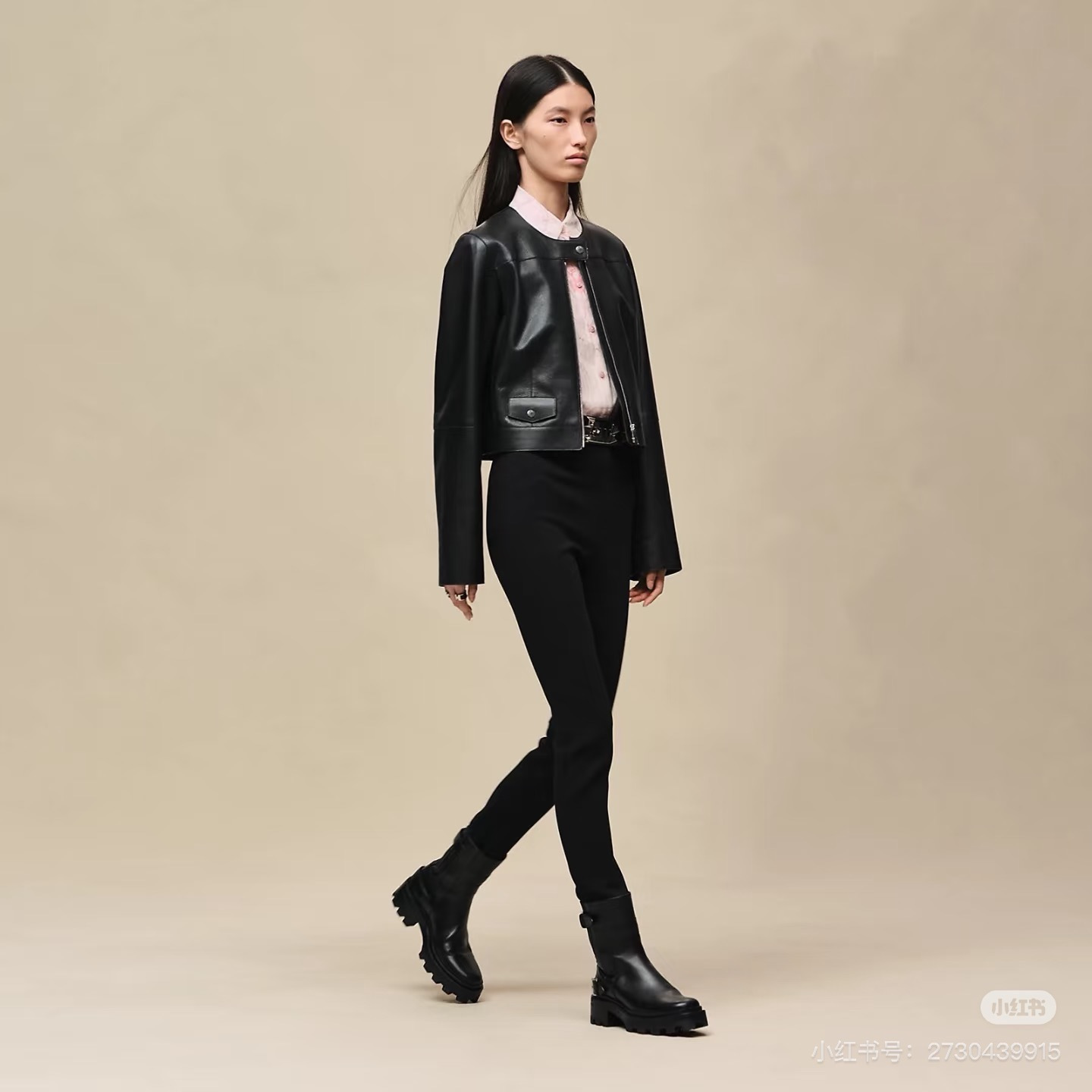 Her 26fw leather jacket