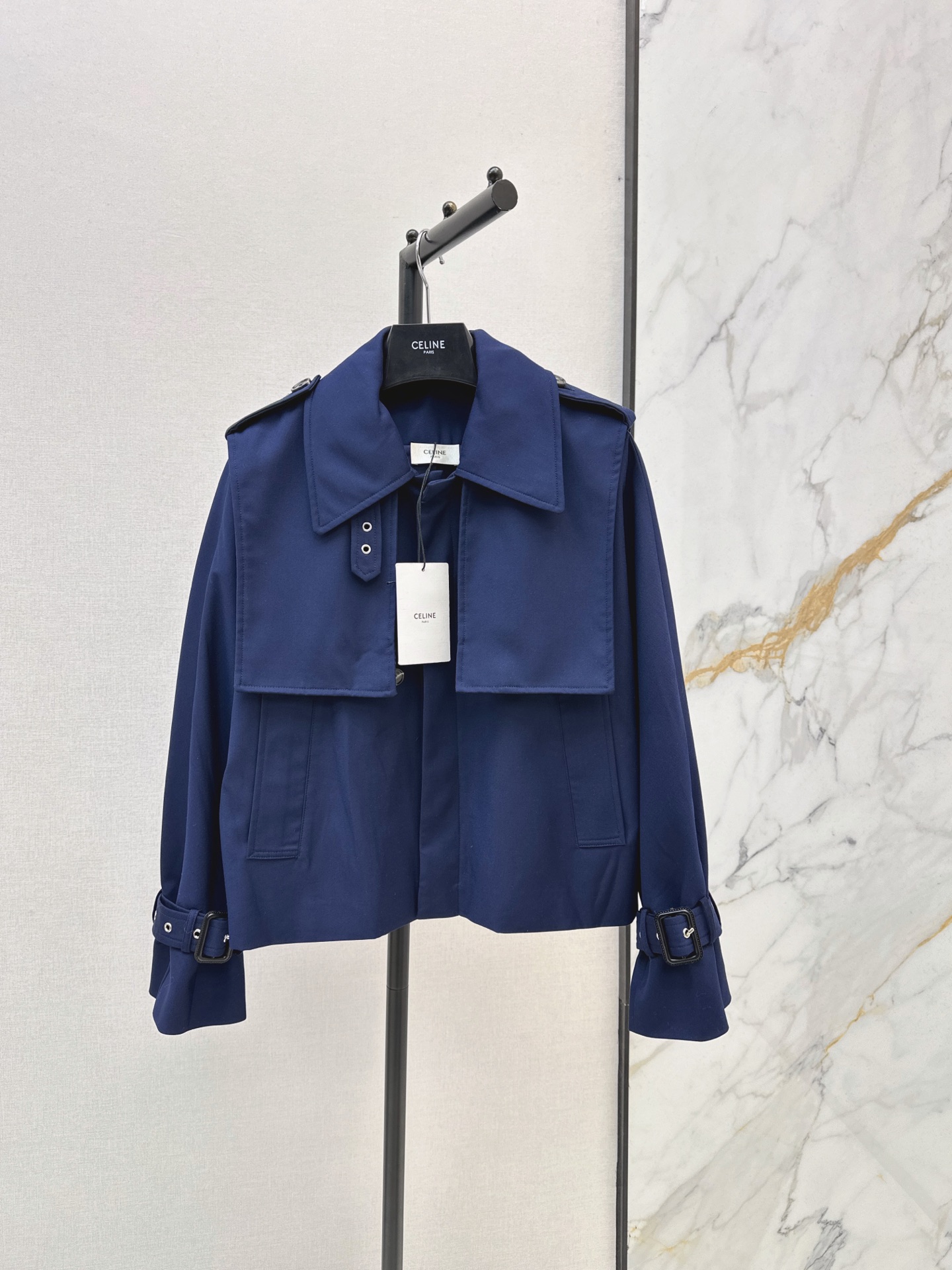 Celi 26fw cropped trench coast