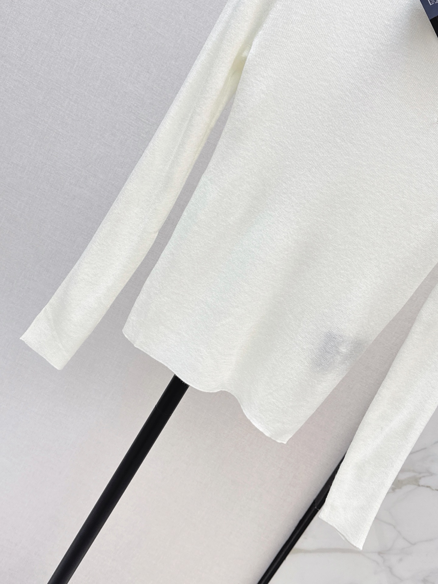 Pra 26fw knit high neck basic tee