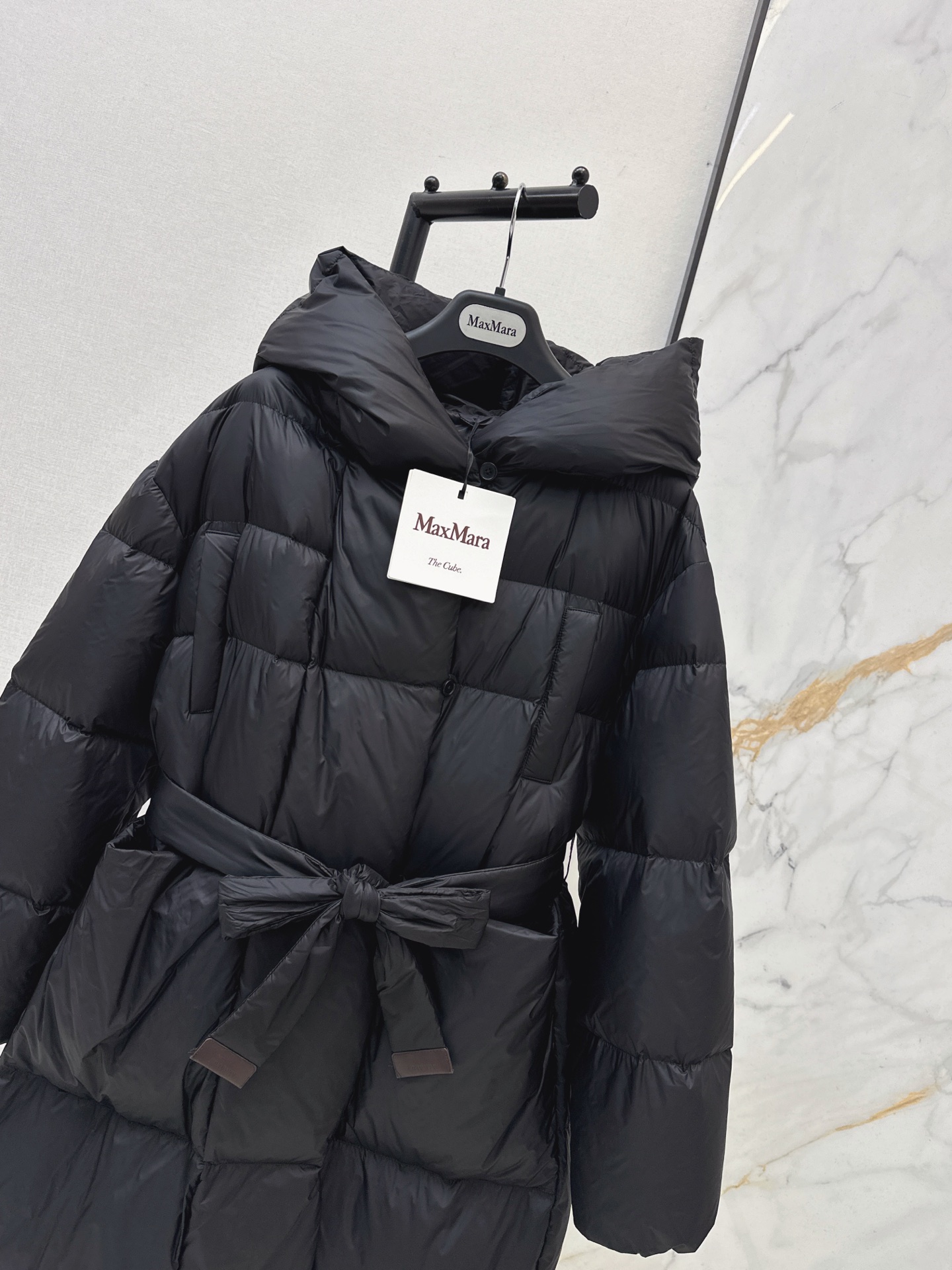 Max 26fw long hooded down jacket
