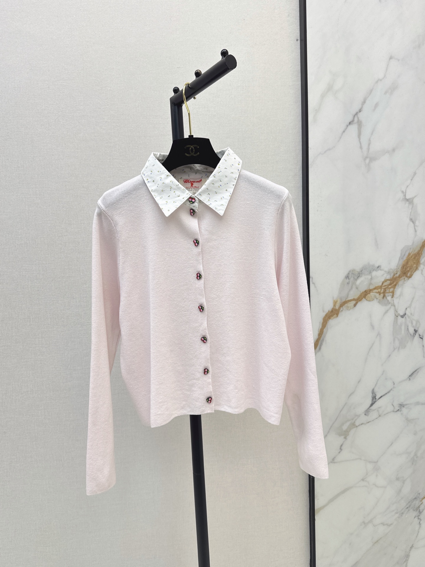 Chan 26fw 2in1 knit cardigan