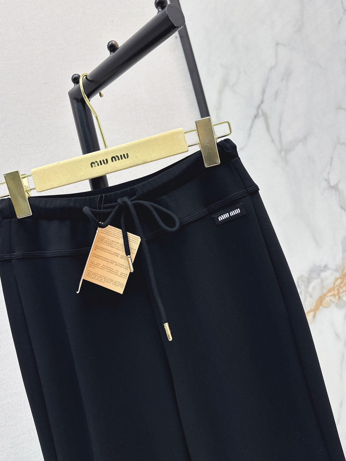Miu 26fw drawstring pants
