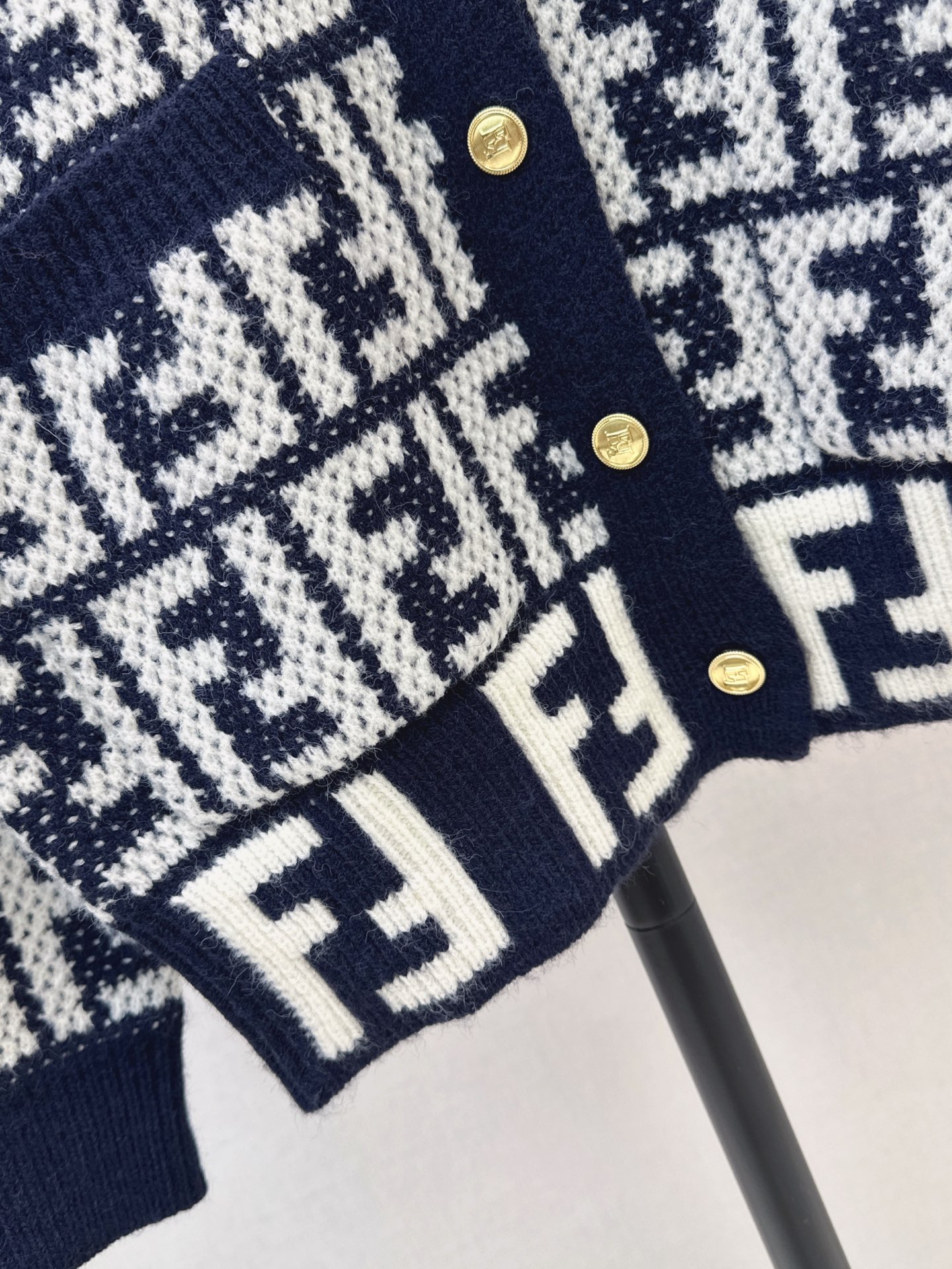 Fen 26fw jacquard cardigan