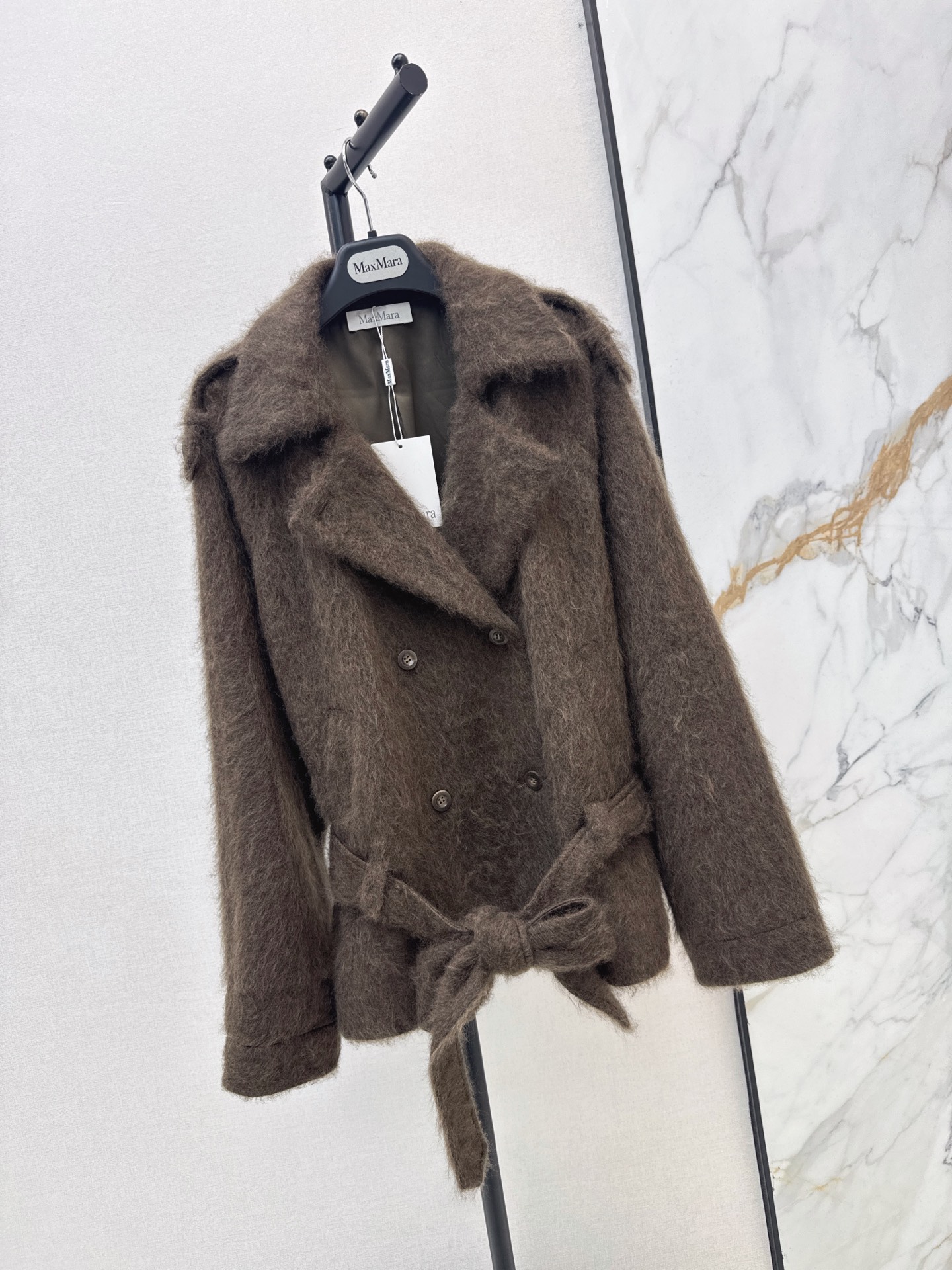 Max 26fw belted woolen jacket
