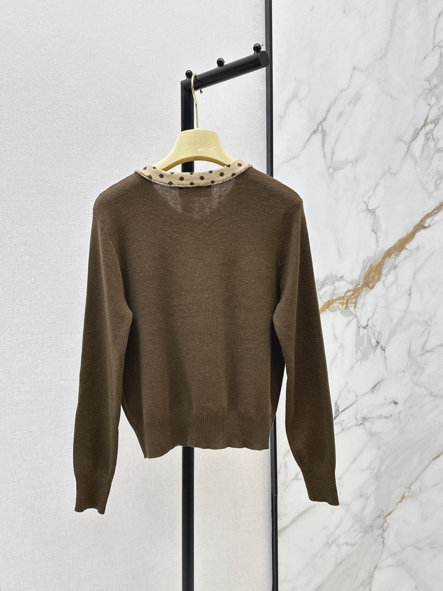 Miu 26fw bow tie knit sweater