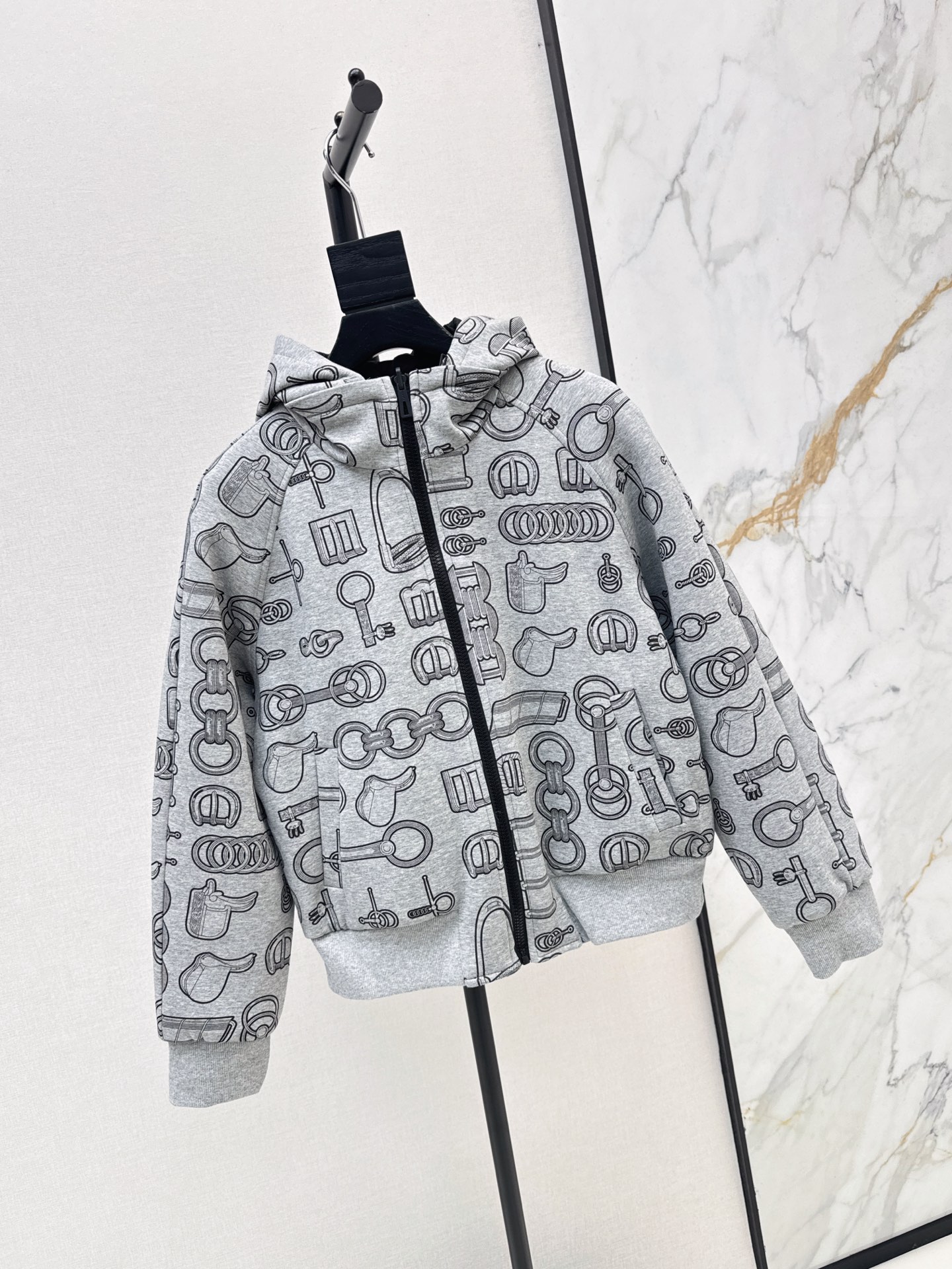 Her 26fw reversible print hooded jacket