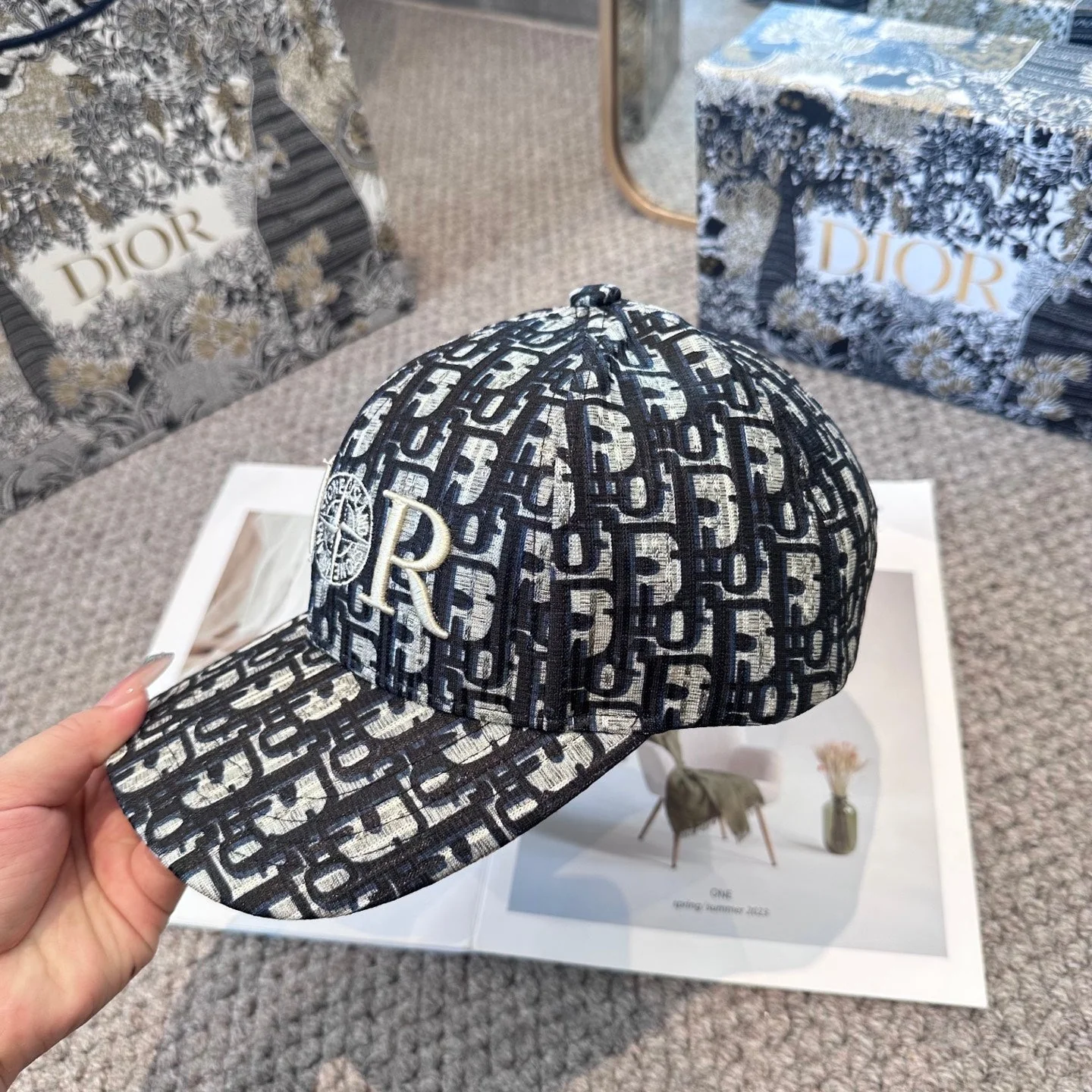 CD classic distressed baseball cap
