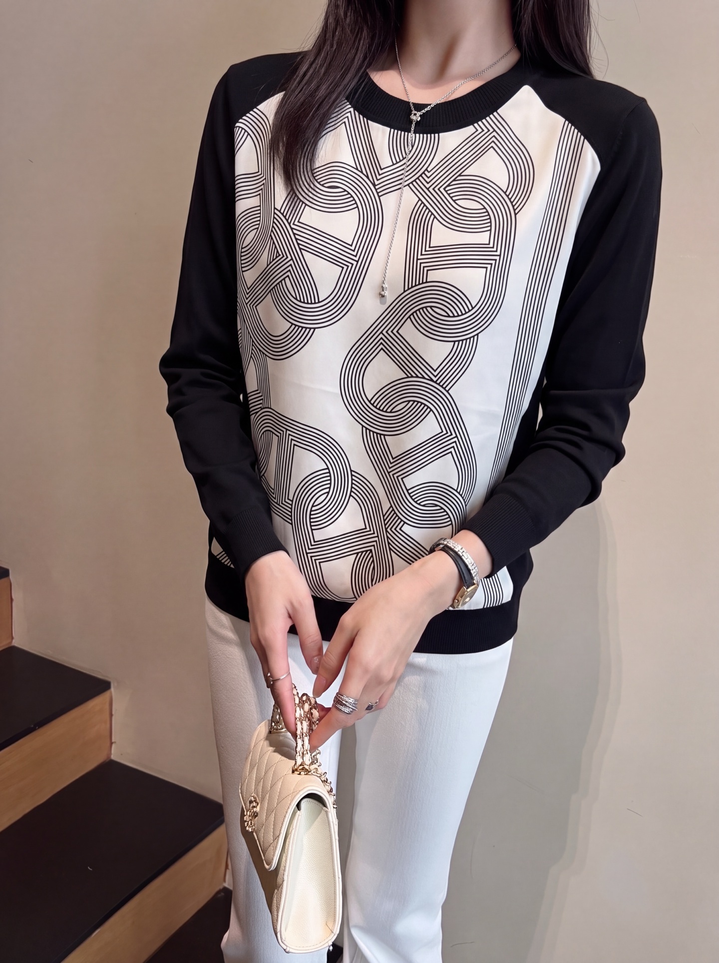 Her 26fw print knitwear