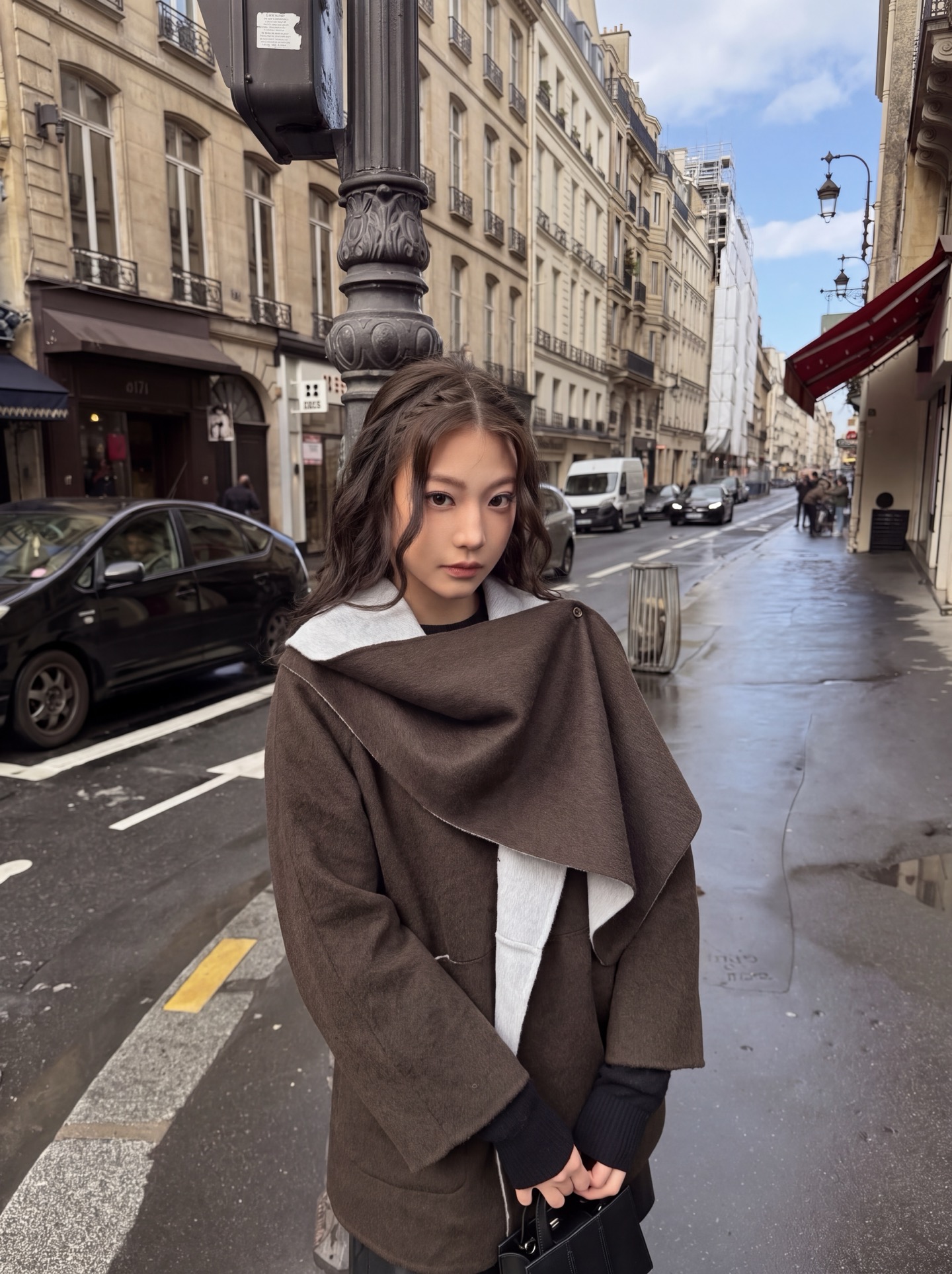 Max 26fw cropped woolen overcoats