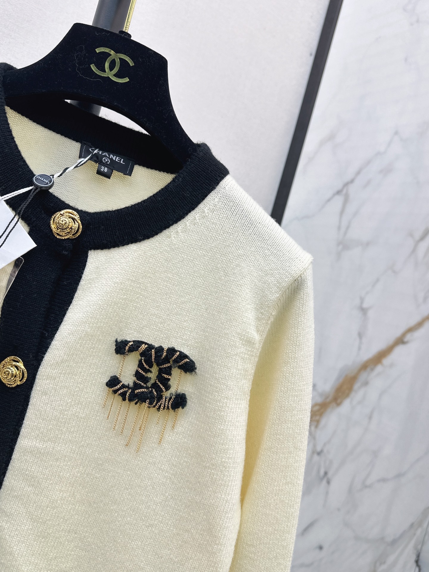 Chan 26fw cashmere knit cardigan