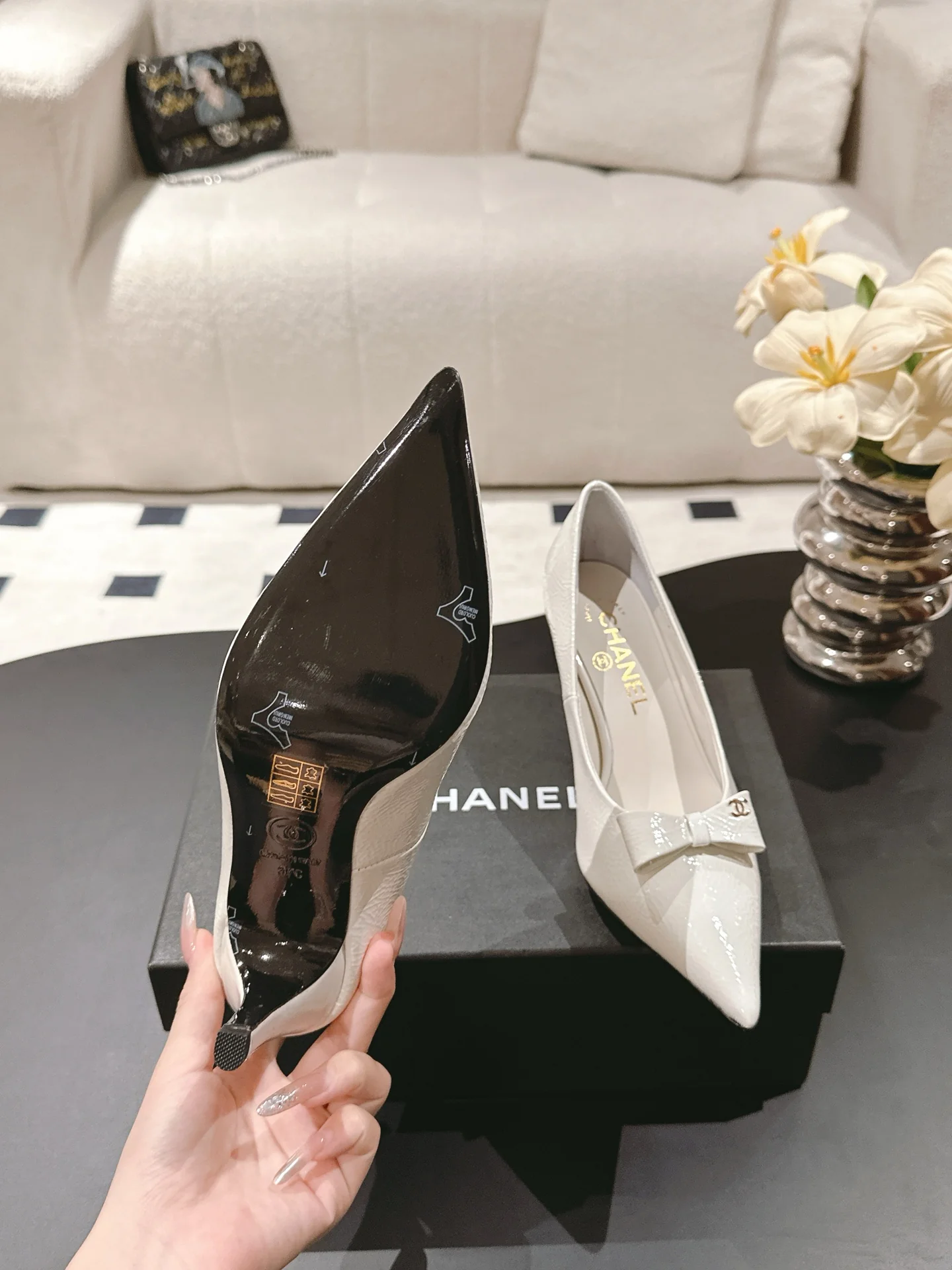 Chan 25fw pointed toe heeels