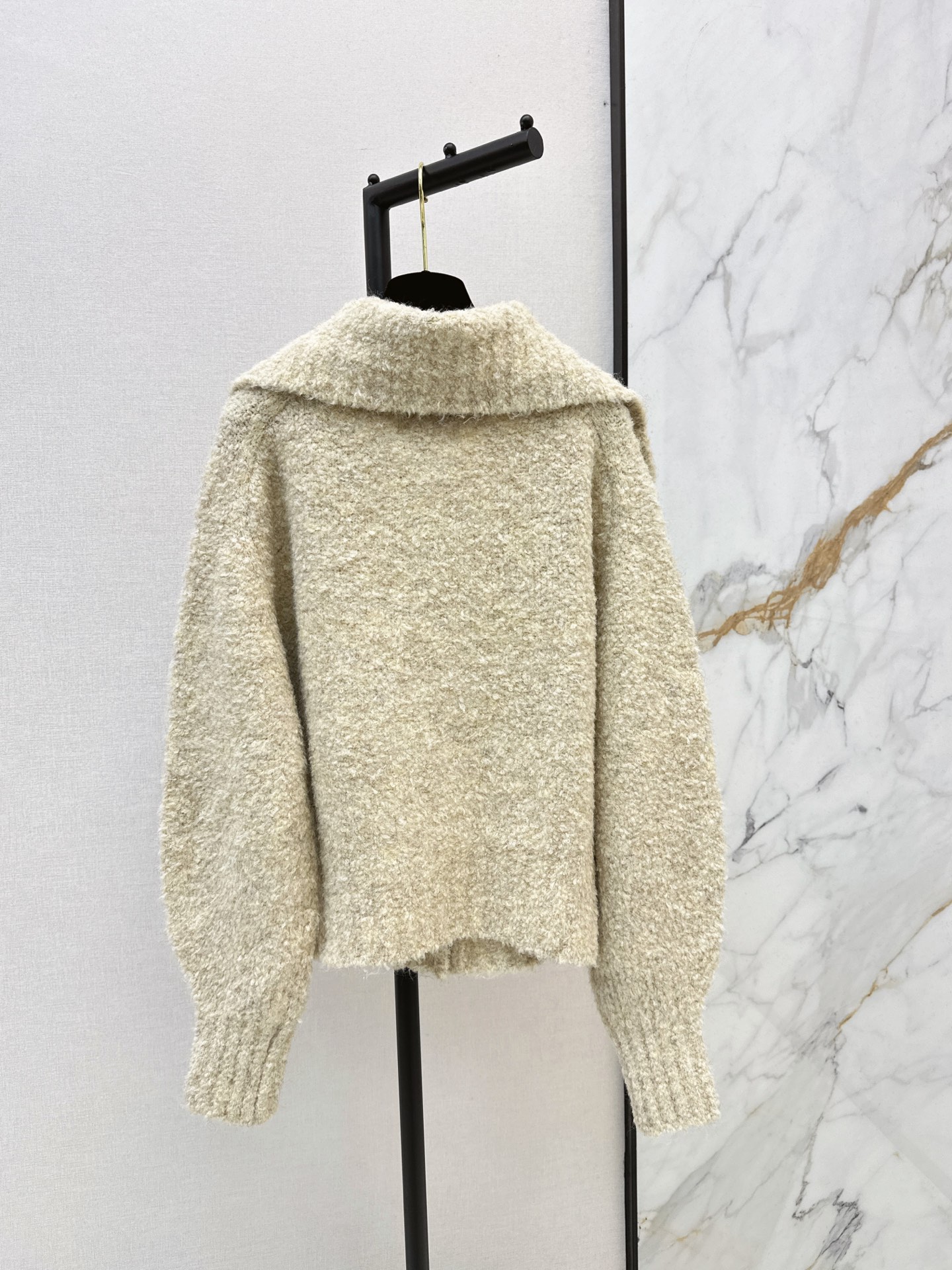 Chan 26fw textured knit cardigan