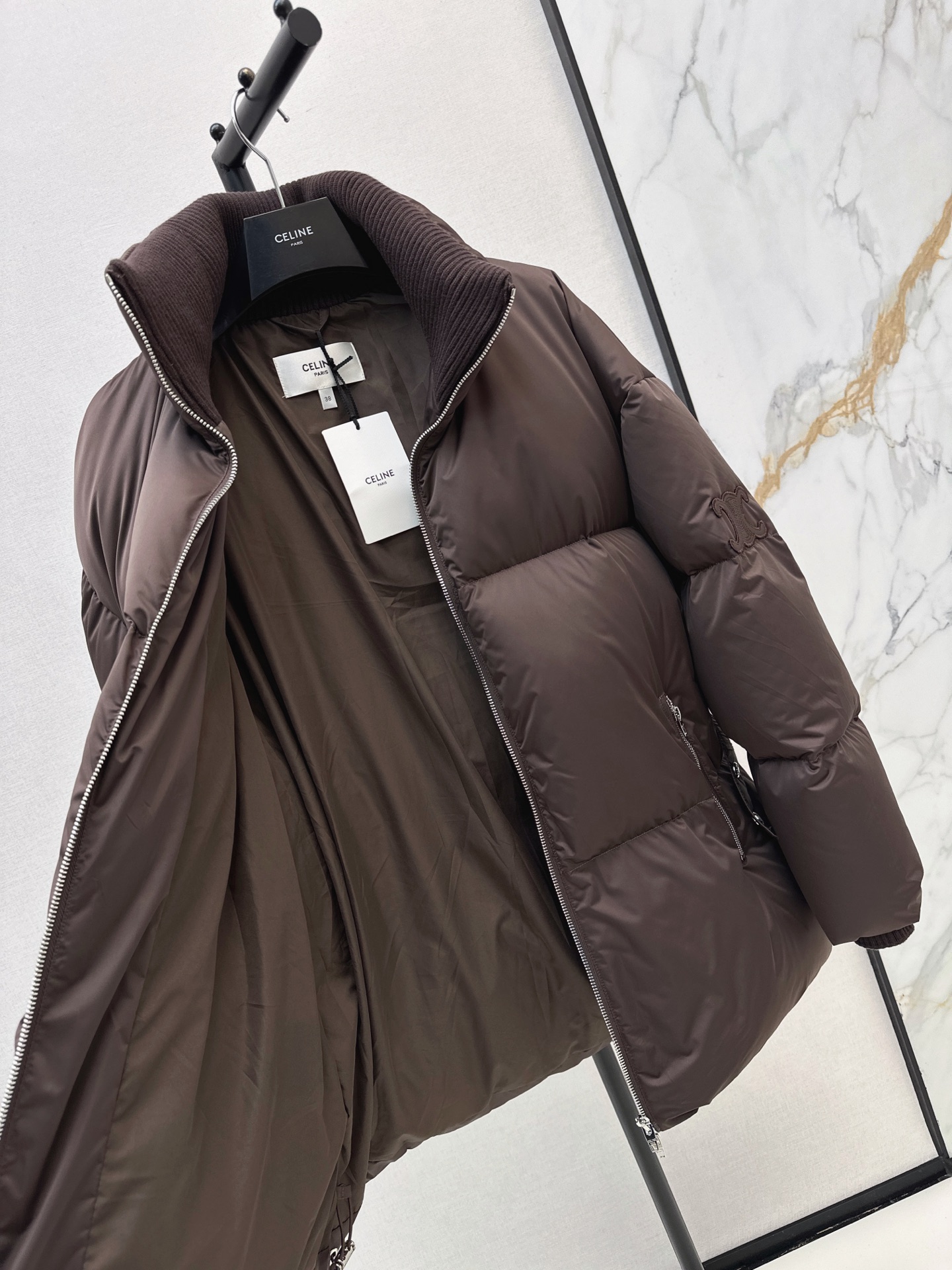Celi 26fw belted down jacket