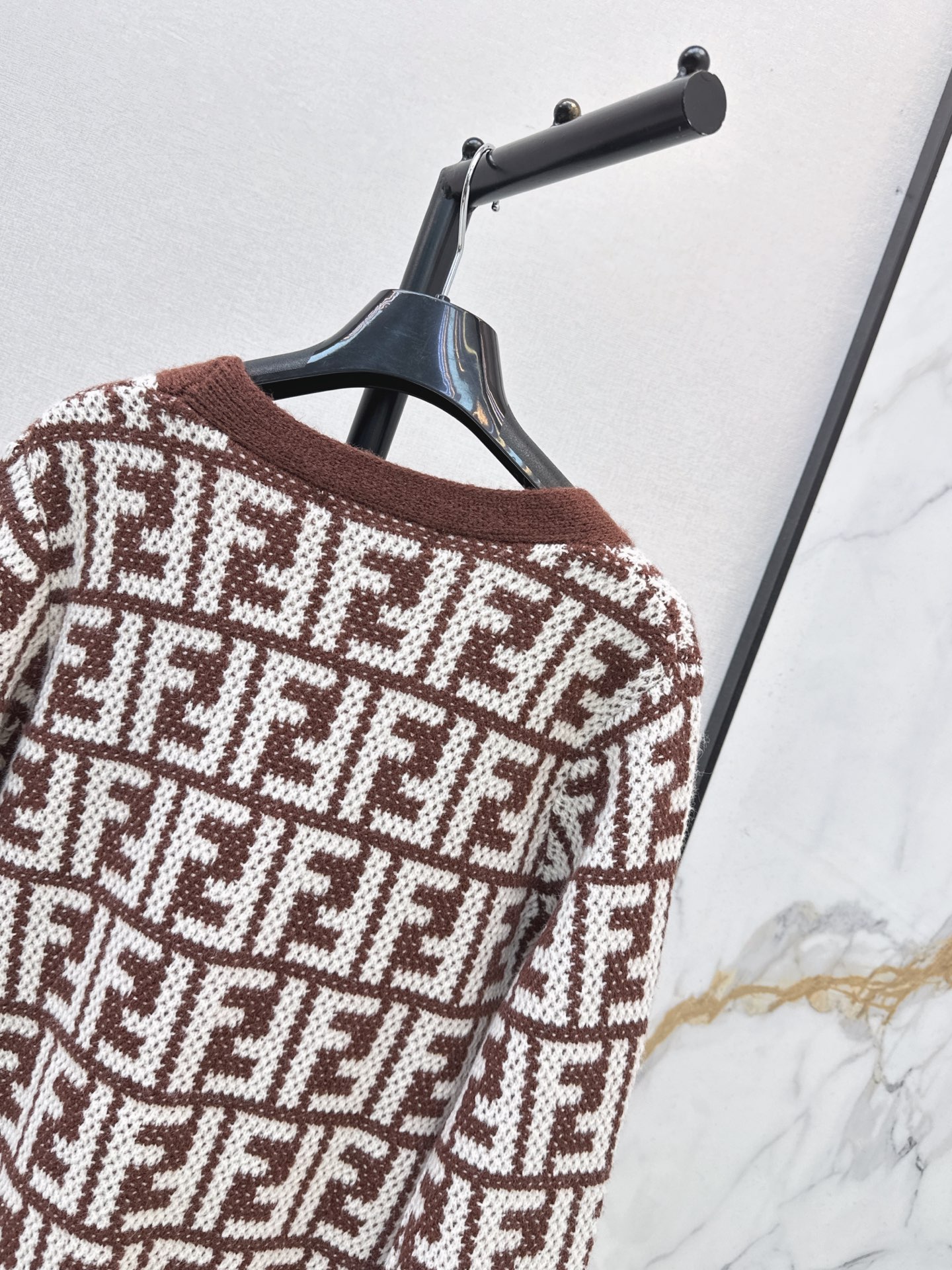 Fen 26fw jacquard cardigan