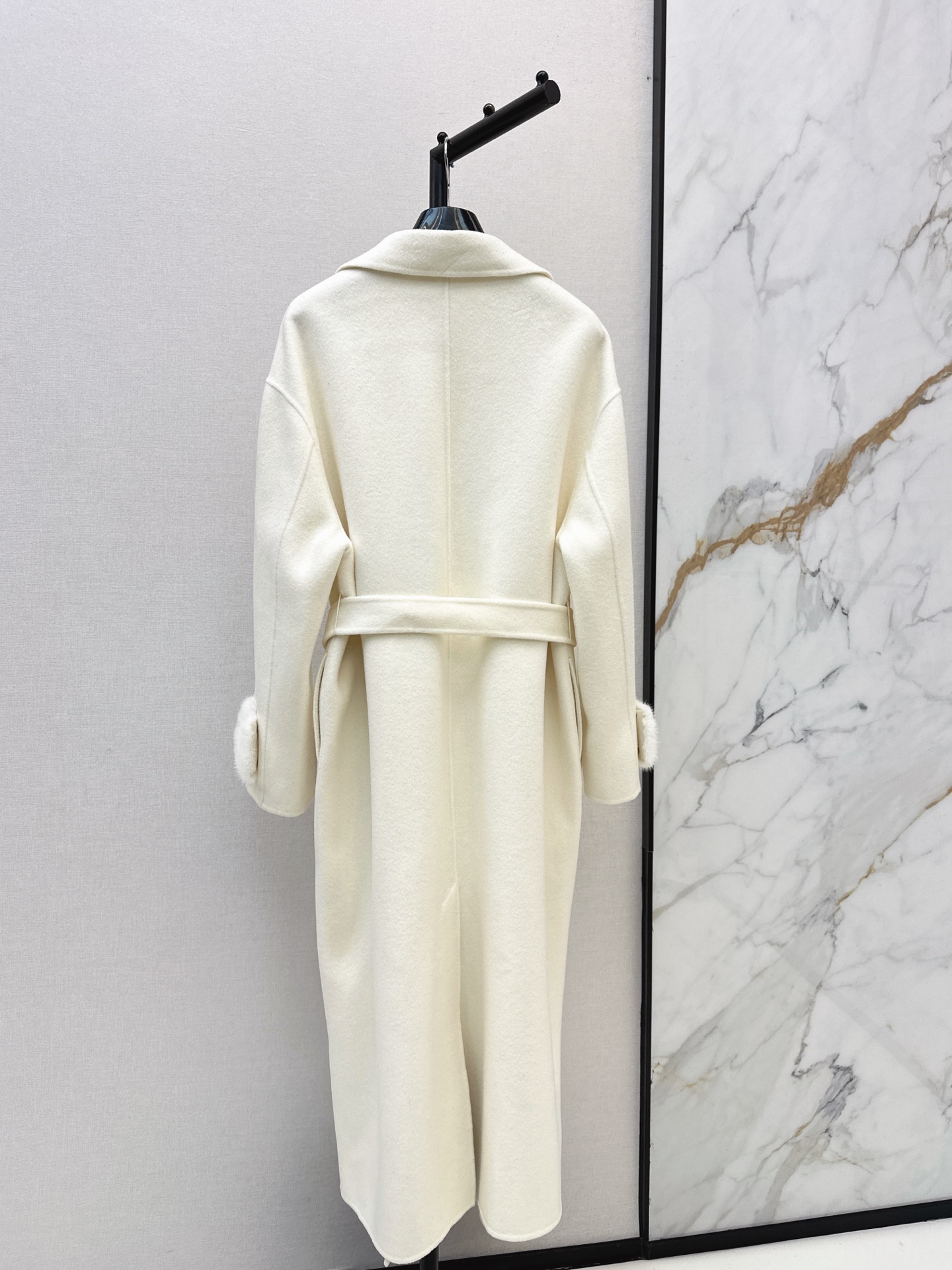 Fen 26fw belted overcoats