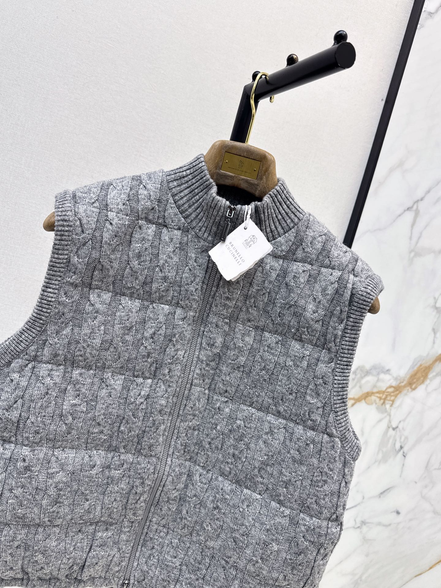 Brun 26fw knit down vest