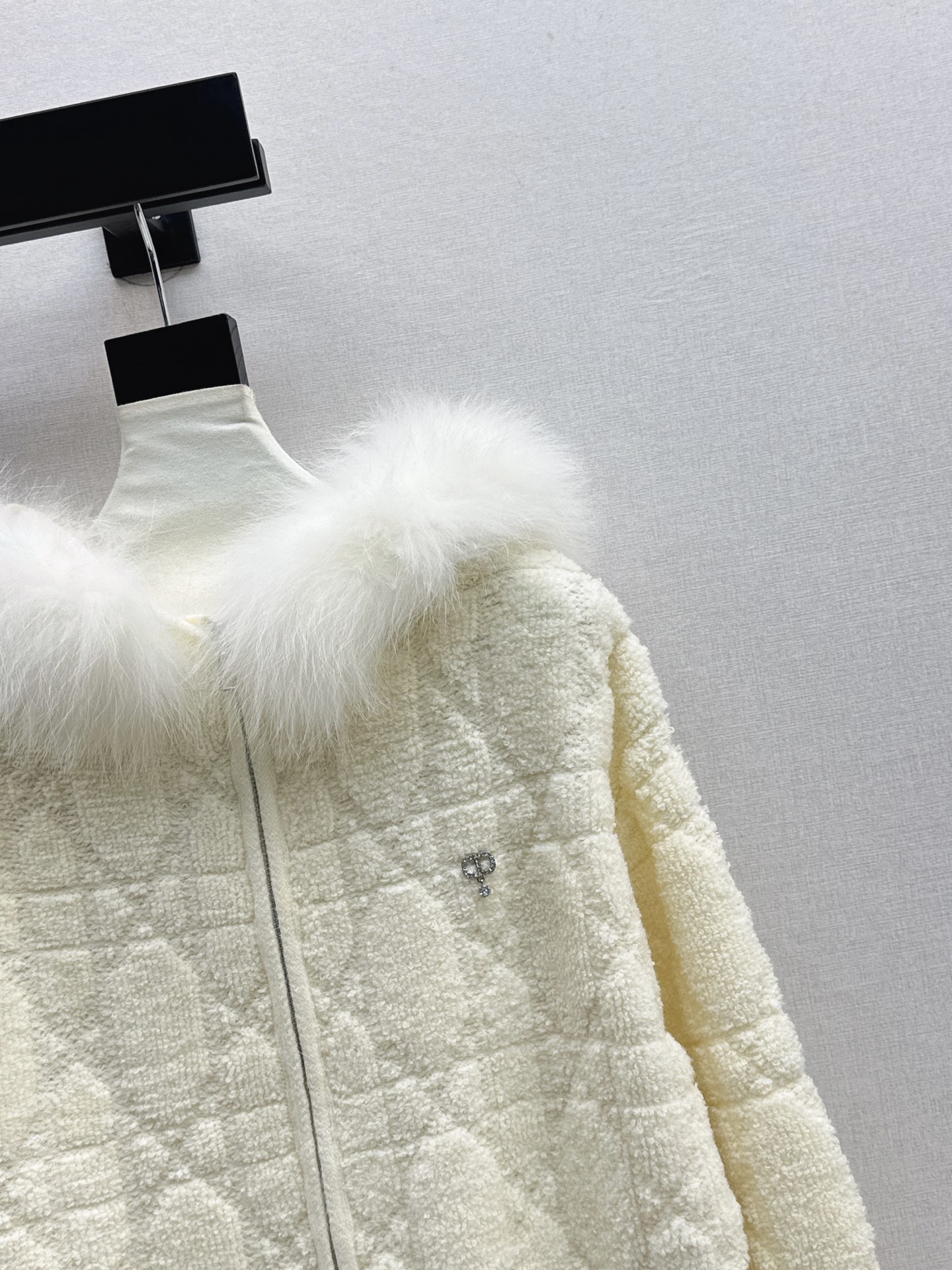 CD 26fw fur-trim hooded jacket