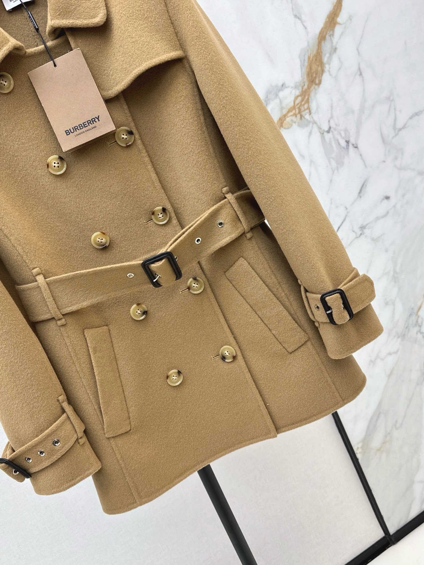 Bur 25fw double button trench coats