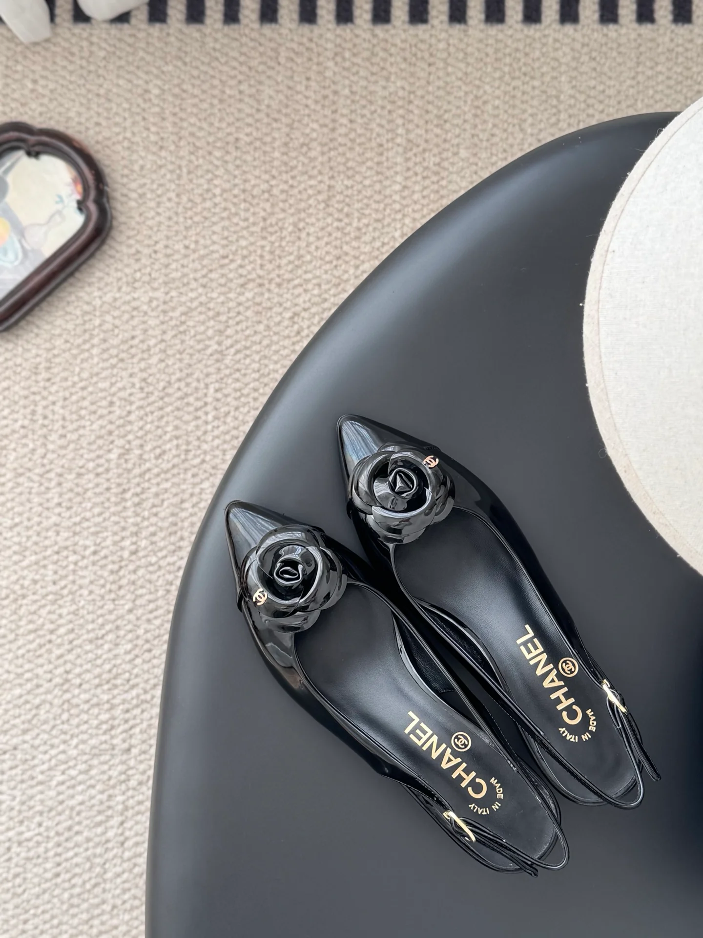 Chan 26ss slingback flats