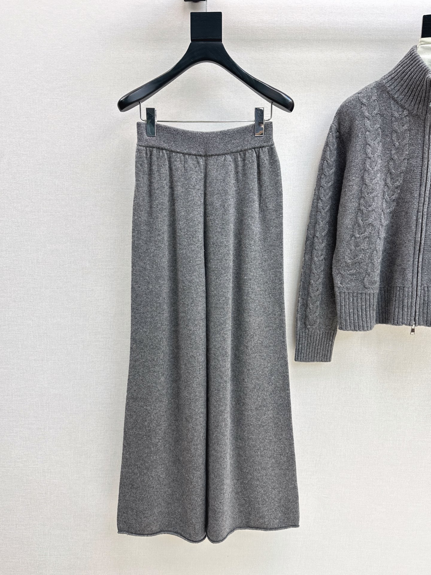 Max 26fw jacquard knit cardigan pants sets
