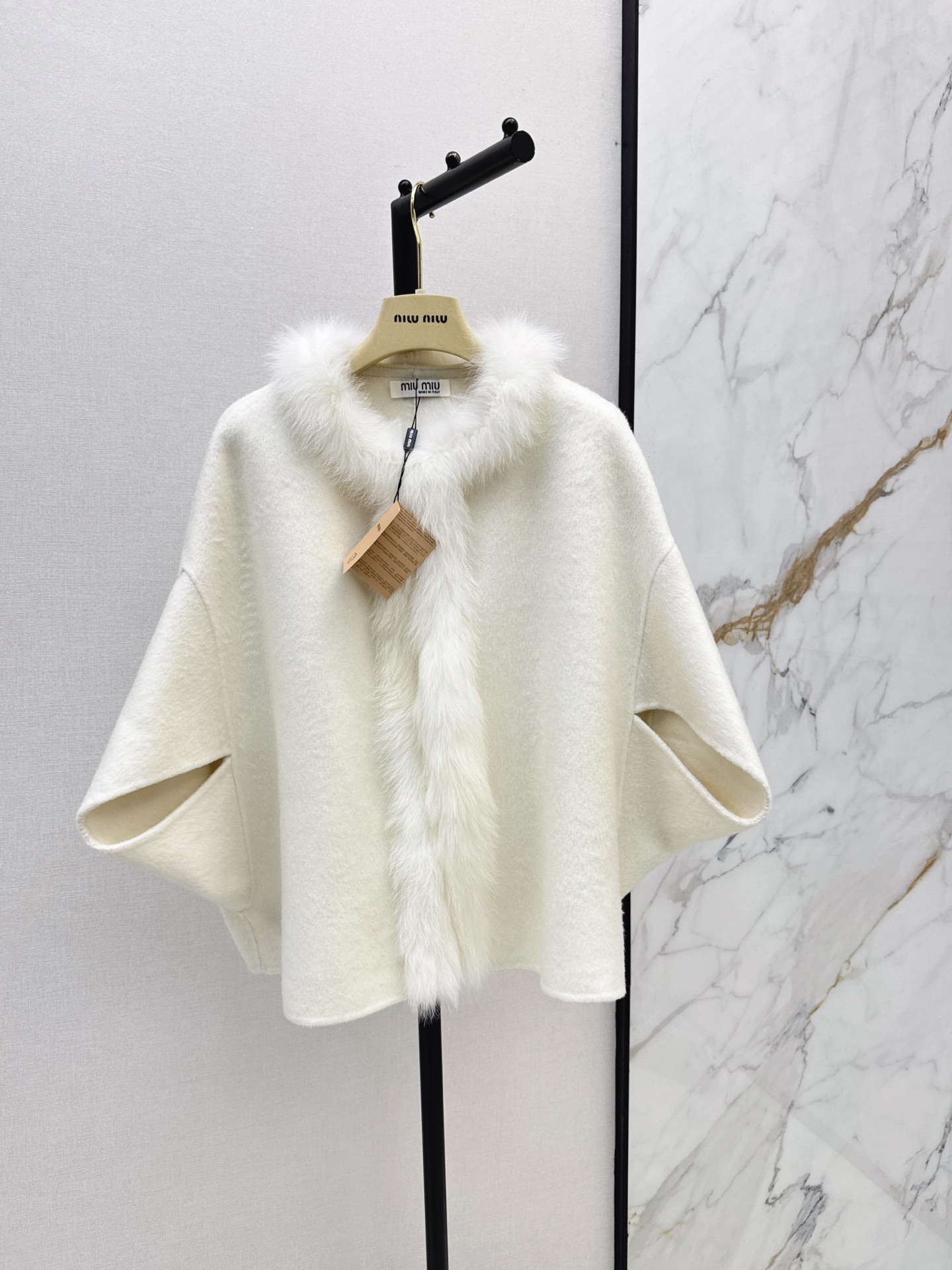 Miu 26fw woolen cape jacket