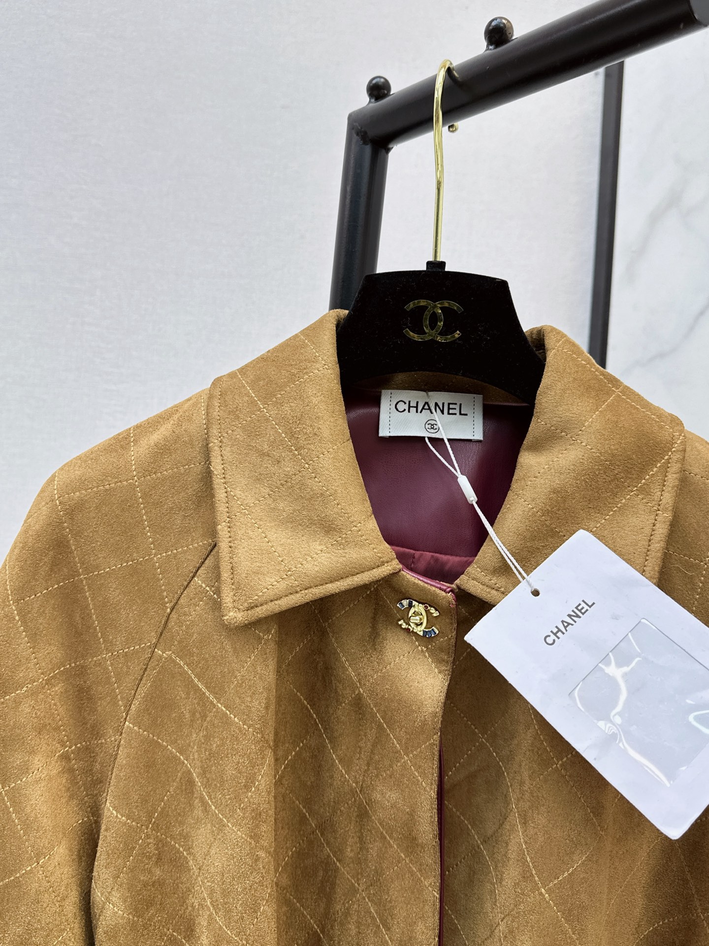 Chan 26fw suede fleece trench coats
