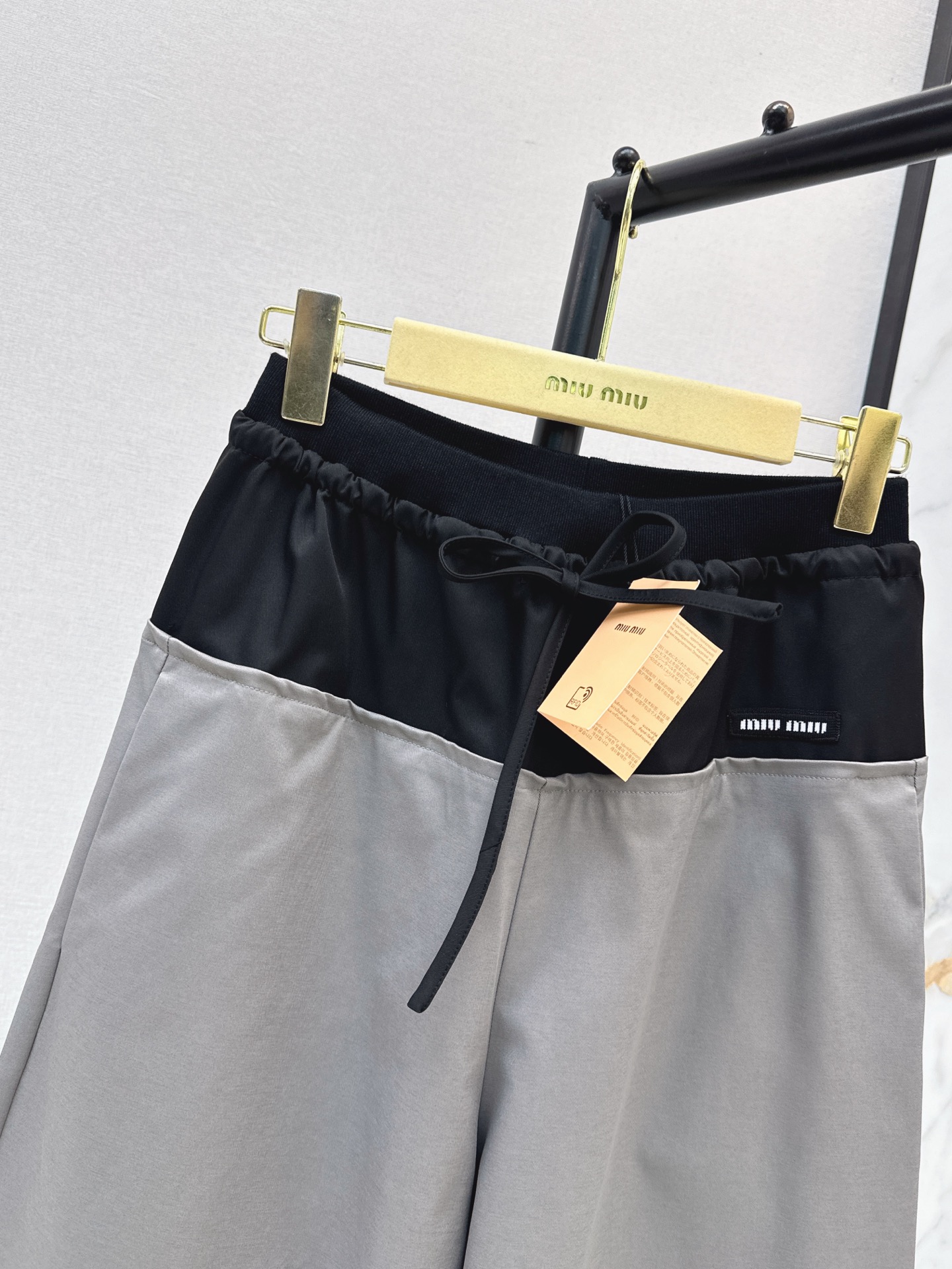Miu 26fw contract wide-leg pants