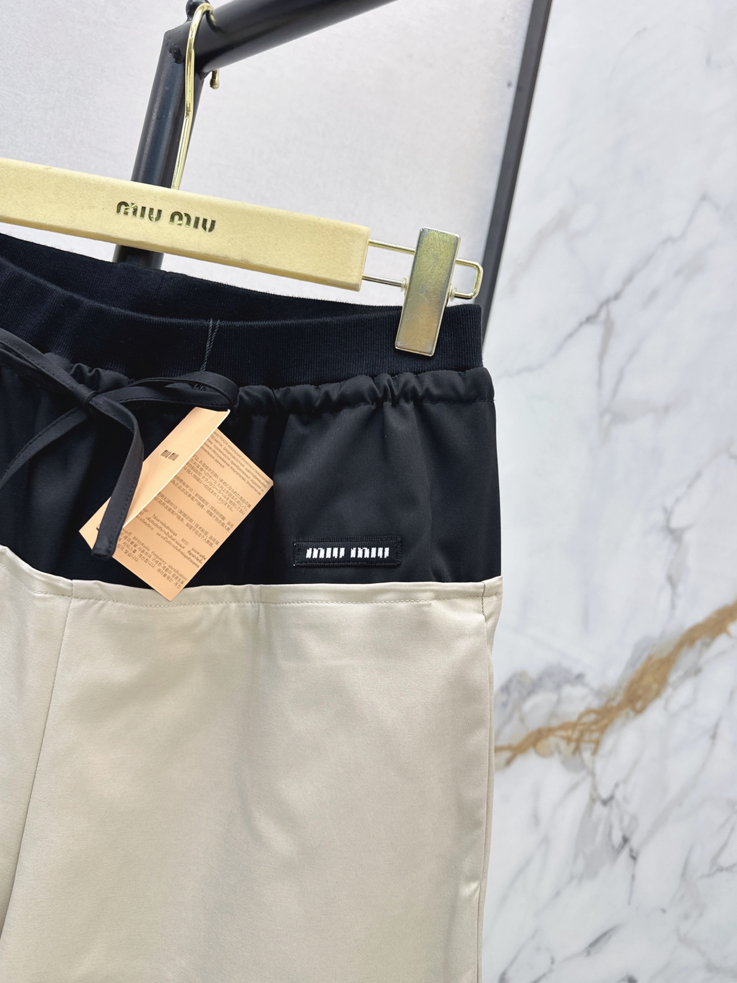 Miu 26fw contract wide-leg pants